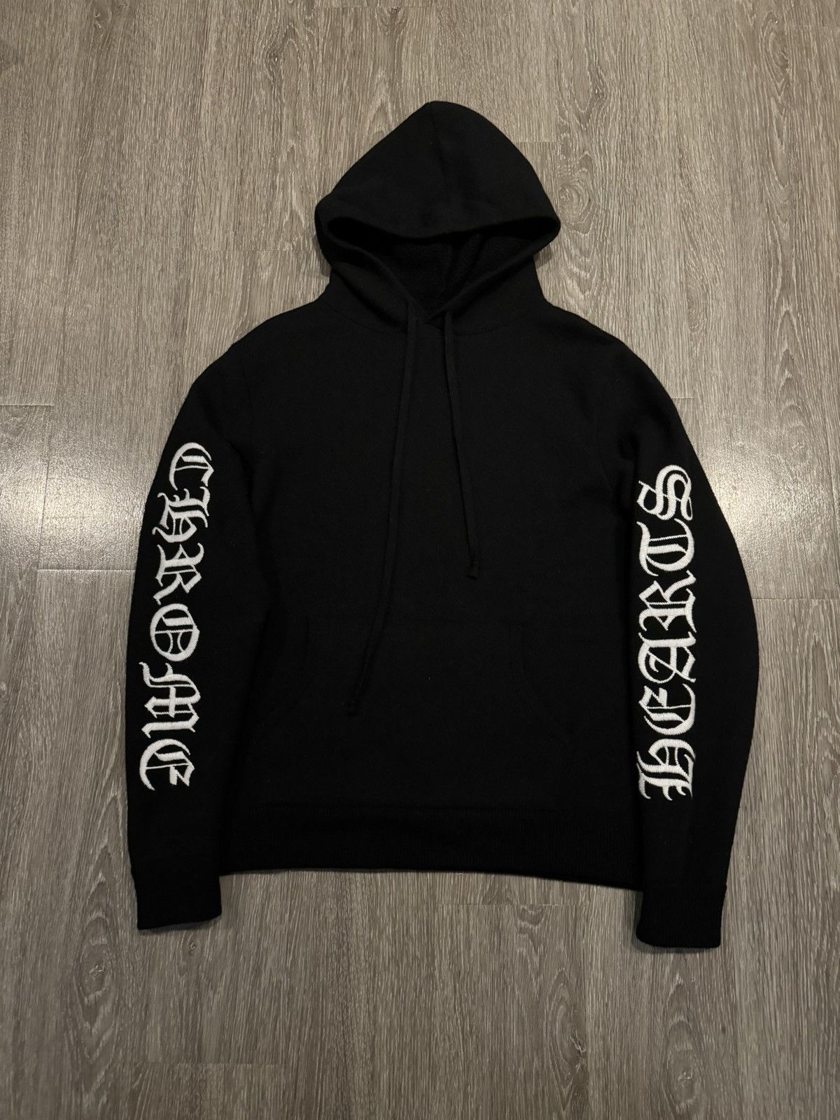 Chrome Hearts Chrome Hearts Cashmere U LIFE SENTENCE Embroidered Hoodie ...