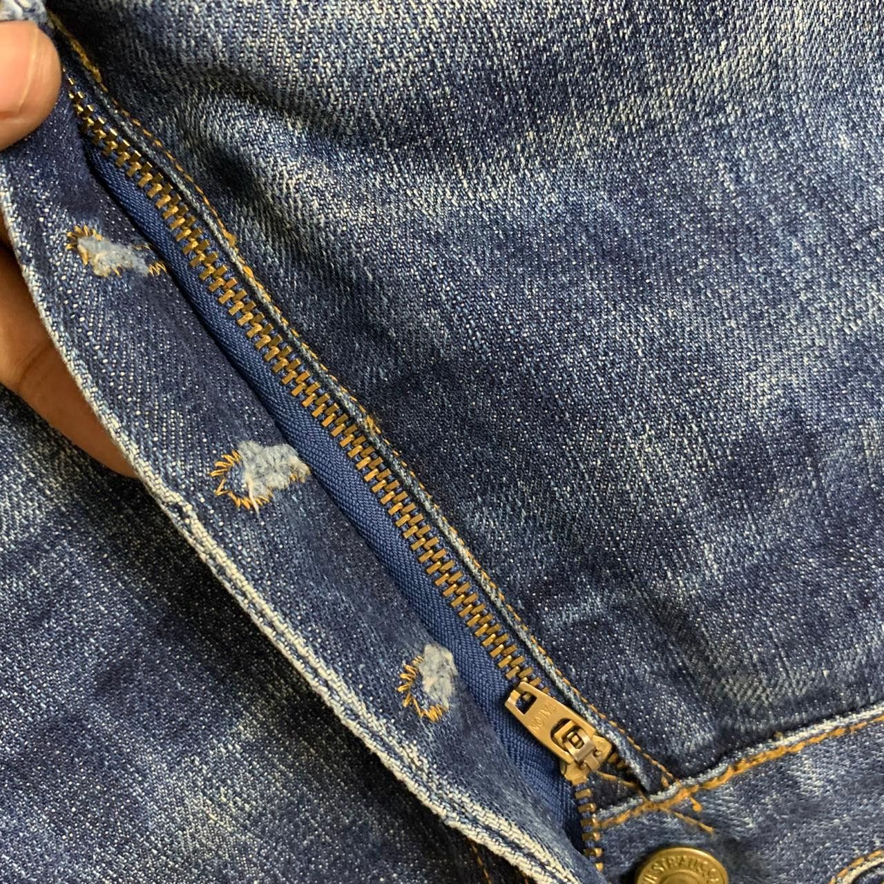 Vintage vintage y2k levis selvage inspired denim Size US 32 / EU 48 - 7 Thumbnail