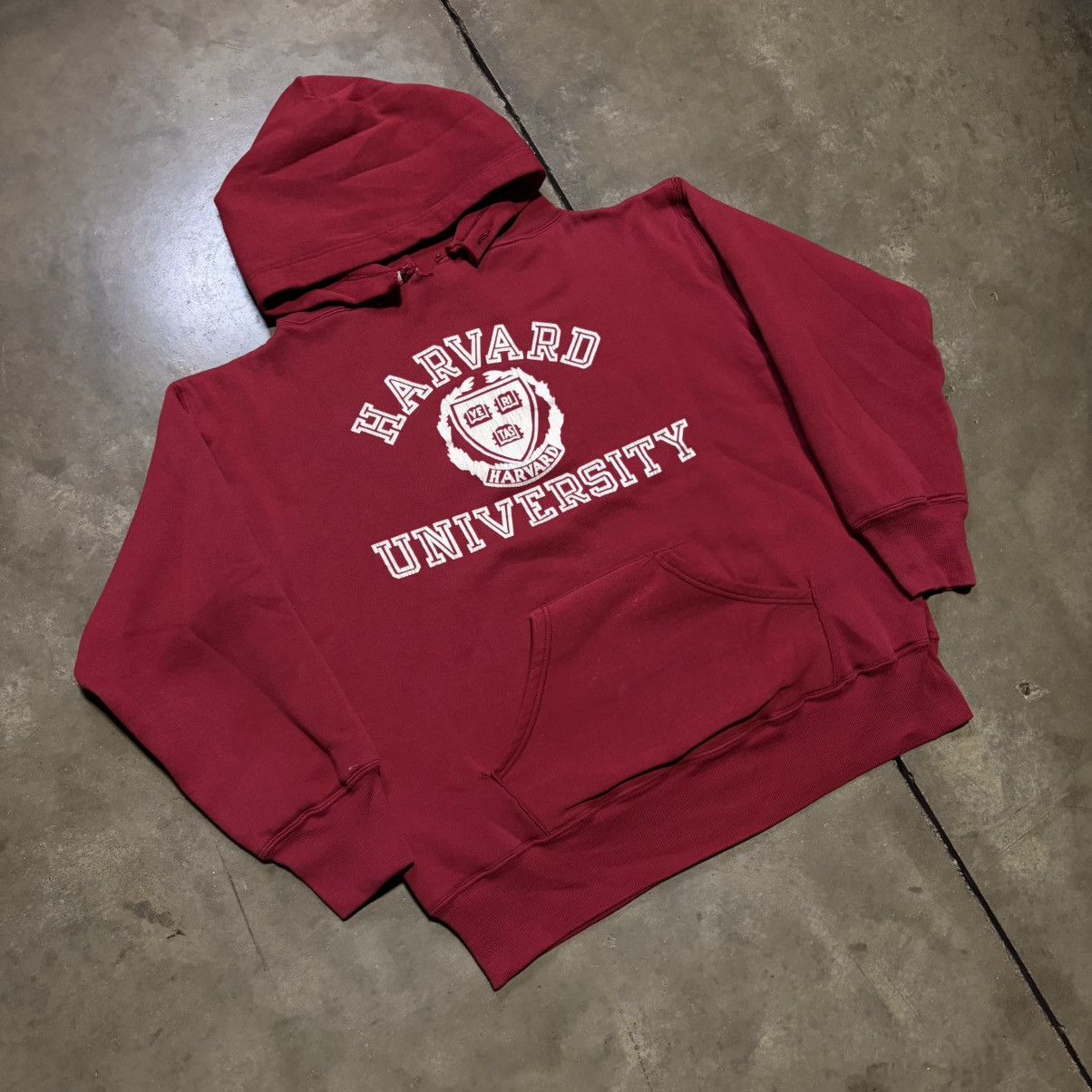 Russell Athletic Vintage 80s Harvard Double Face Hoodie Russell Athletic USA Size US M / EU 48-50 / 2 - 2 Thumbnail