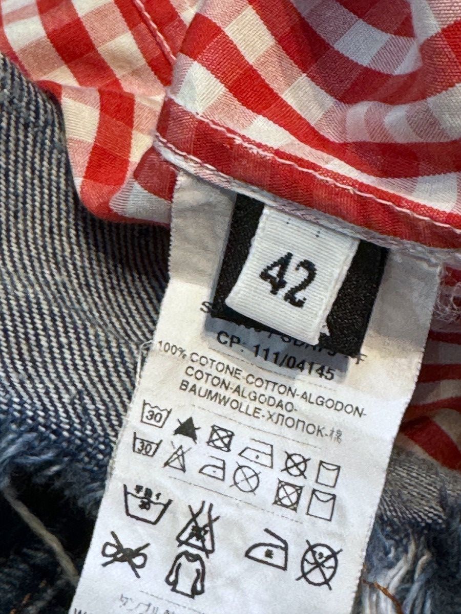 Dolce & Gabbana Dolce & Gabbana Checked Shirt and Denim Skirt Combo Dress Size M / US 6-8 / IT 42-44 - 5 Thumbnail