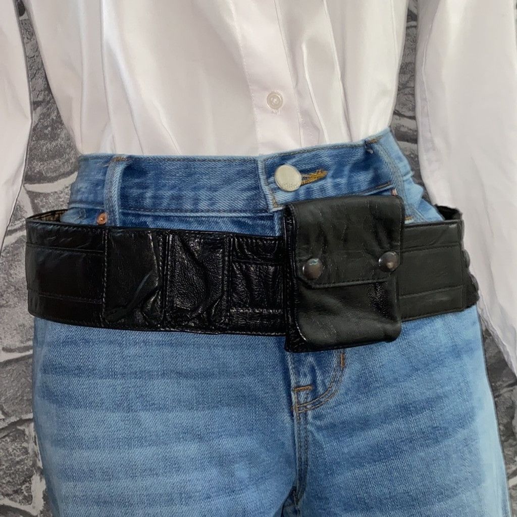 Dolce & Gabbana Authentic DOLCE & GABBANA Leather Waist Pouch Belt Size ONE SIZE - 2 Thumbnail
