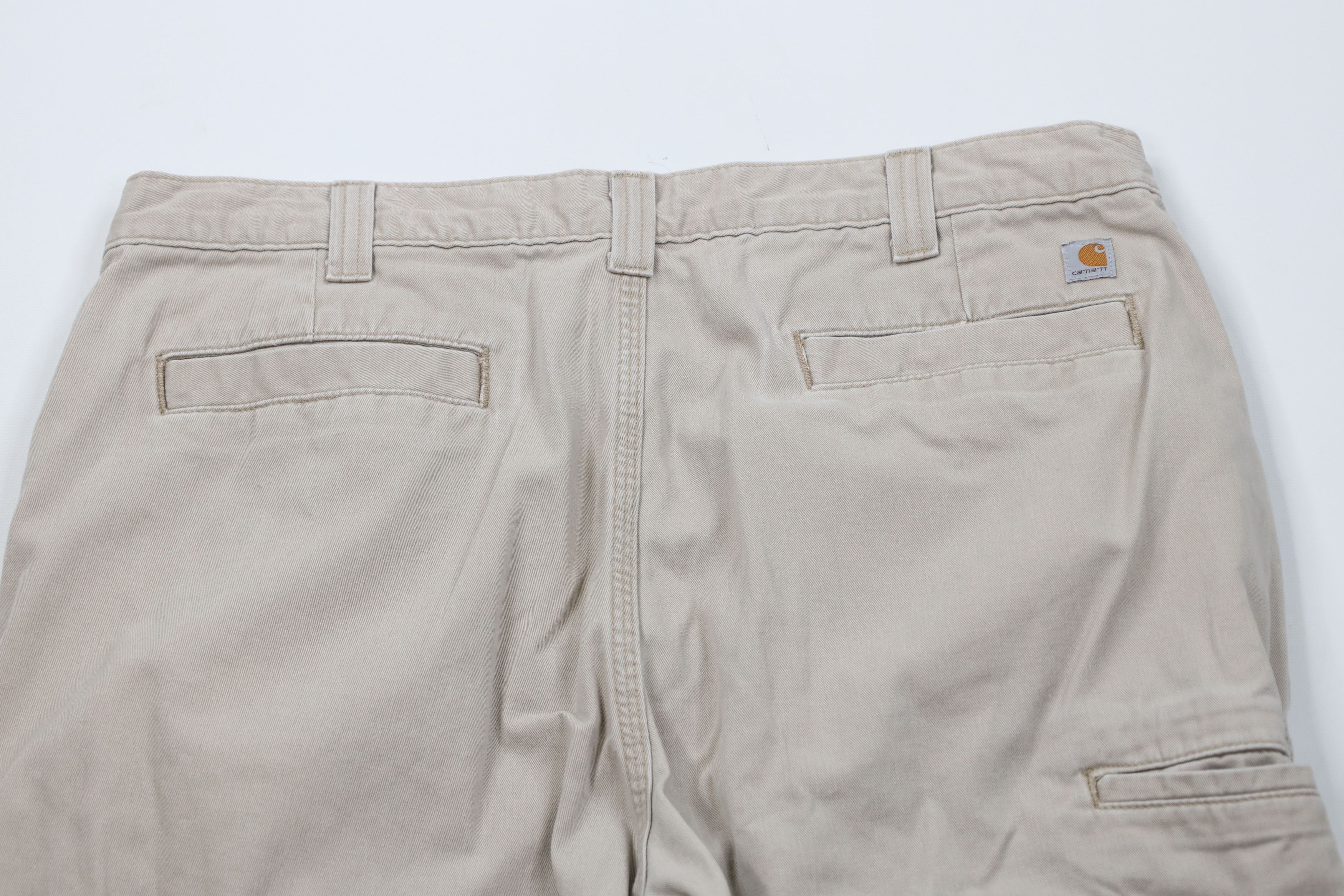 Carhartt Vintage Y2K Carhartt Wide Leg Dungaree Pants Beige Cotton Size US 38 / EU 54 - 11 Thumbnail