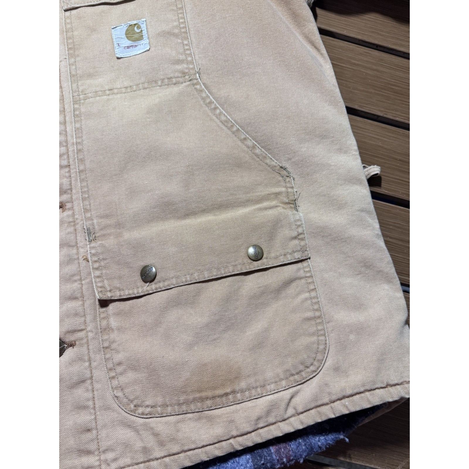 Carhartt Vtg Carhartt Hunting Jacket Blanket Lined Size Large CB036 Size US L / EU 52-54 / 3 - 9 Thumbnail