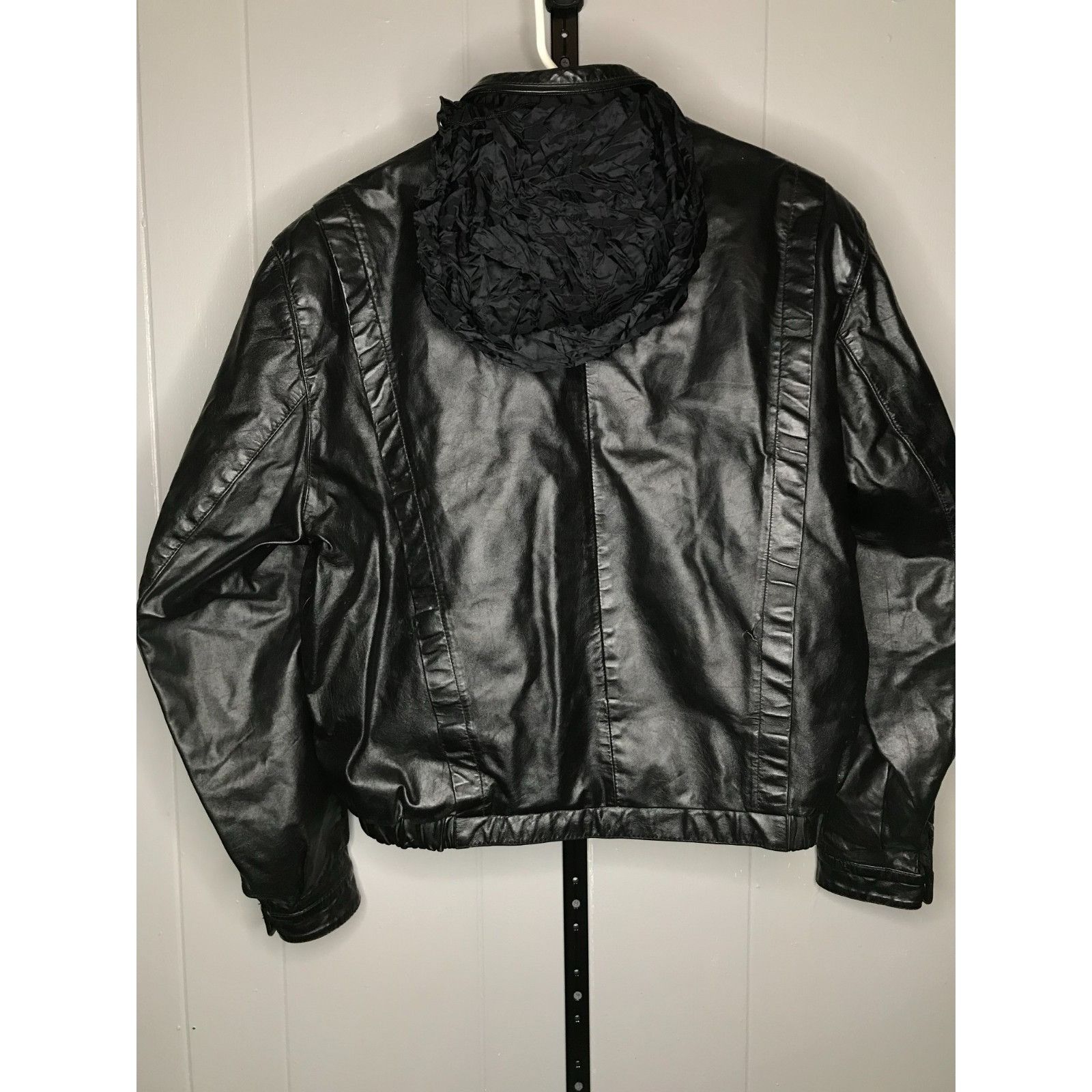 Other Vintage 70s Berman's Leather Motorcycle Jacket Size 42 Large Size US L / EU 52-54 / 3 - 3 Thumbnail