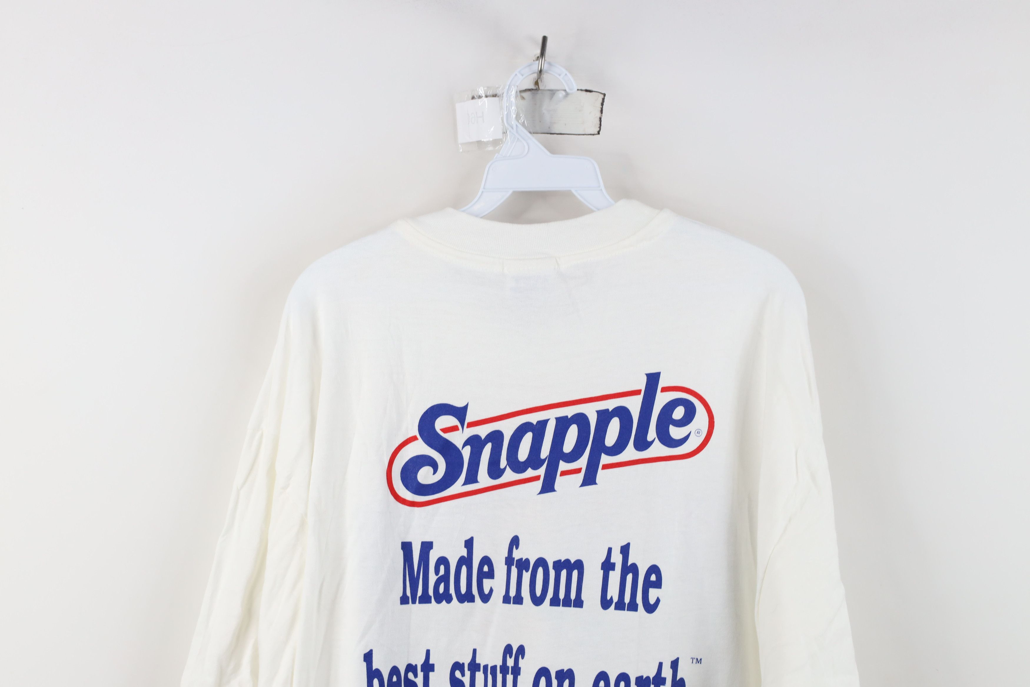 Hanes Vintage 90s Snapple Tea Pink Lemonade Short Sleeve T-Shirt Size US XL / EU 56 / 4 - 12 Thumbnail