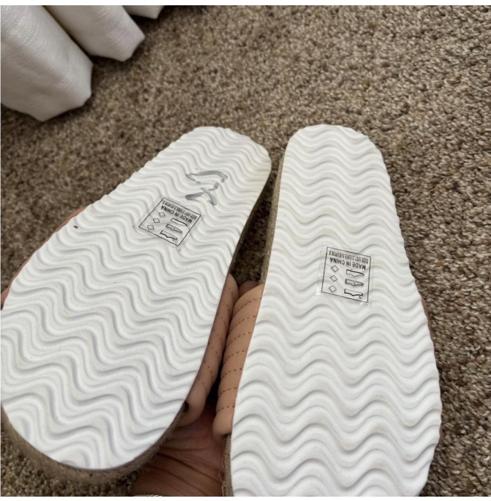 Other (Qupid) Women's Nude Slide Sandals Size US 7.5 / IT 37.5 - 3 Thumbnail