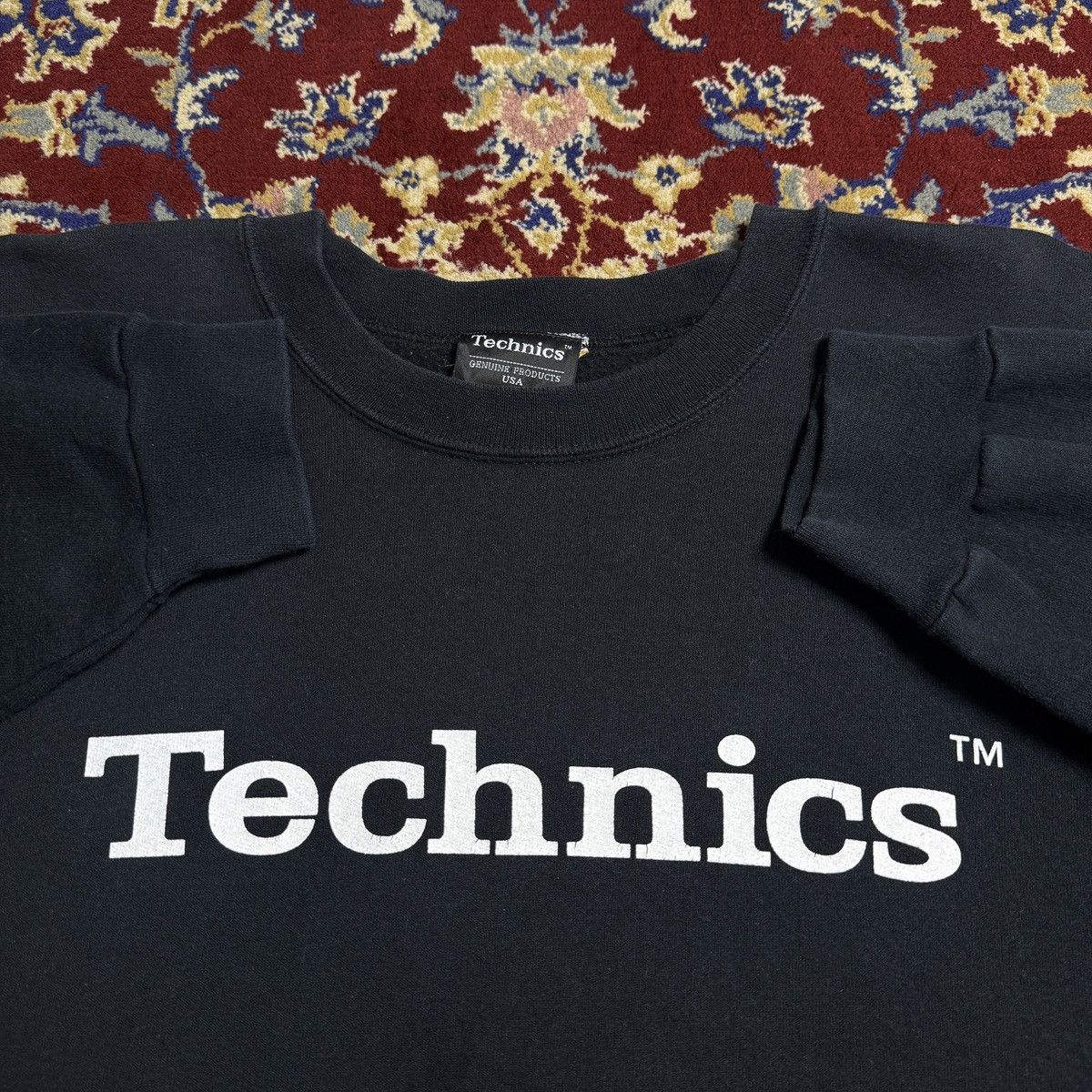 Vintage 90s-00s Technics spell out logo DJ gear Sweatshirt