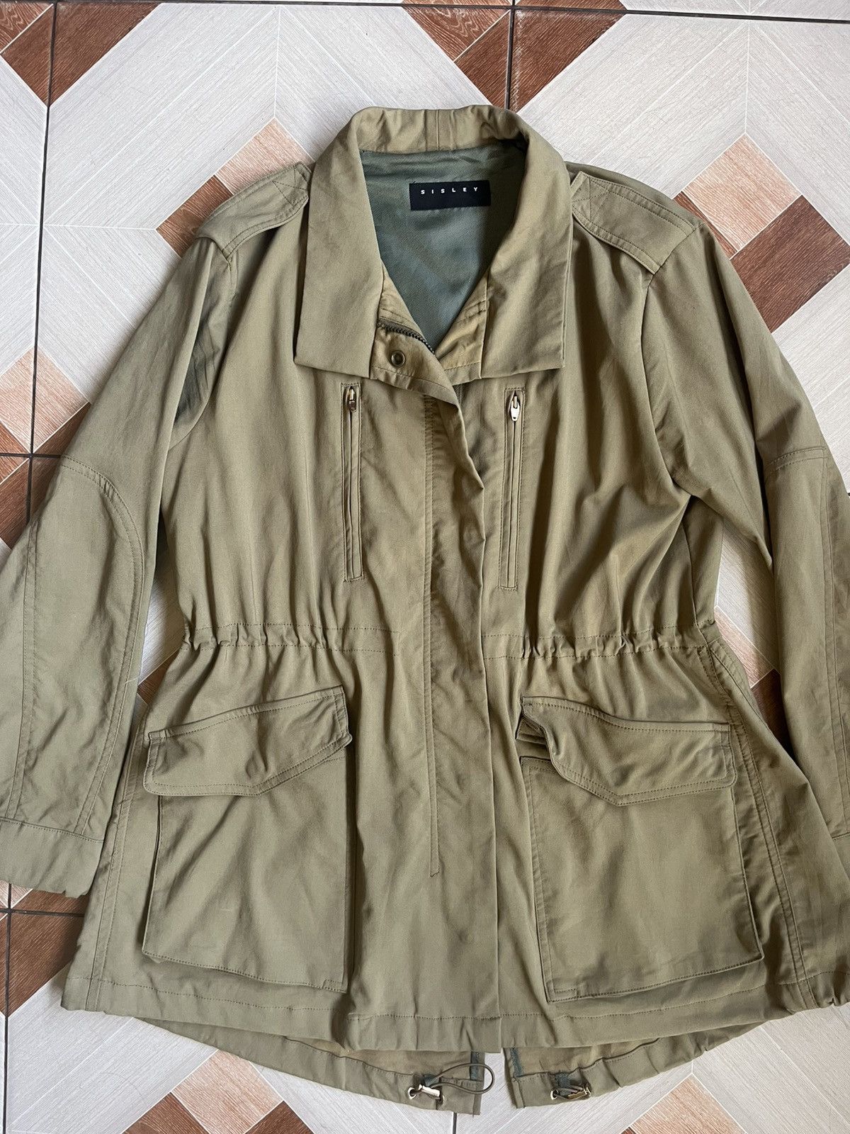 Sisley Sisley Italy Vintage Parka Multi Pocket Army Green Size XL / US 12-14 / IT 48-50 - 1 Thumbnail