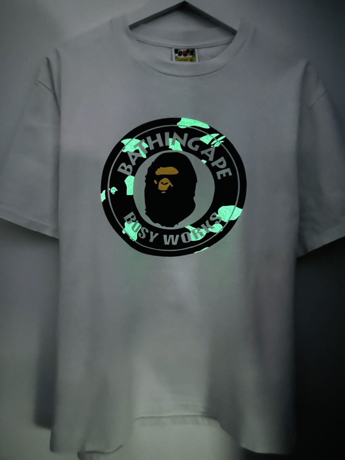 Bape Bape City Camo Ape Head T Shirt Glow In The Dark A Bathing Size US XL / EU 56 / 4 - 14 Thumbnail