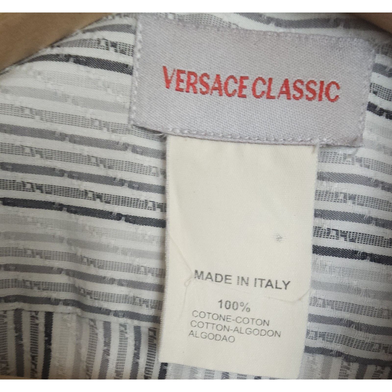 Versace VERSACE CLASSIC Vintage TEXTURED COTTON MADE IN ITALY 2XB Size US XXL / EU 58 / 5 - 9 Thumbnail