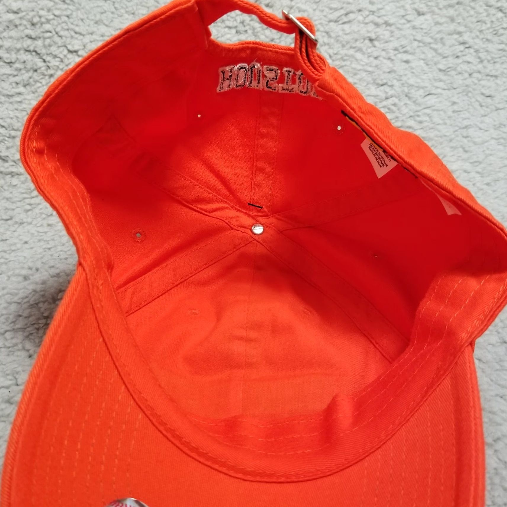 Nike Nike Hat Adjustable Baseball Cap Orange Men One Size Cotton Canvas Baseball Cap MLB 90s Colorful sports Mens Size ONE SIZE - 4 Thumbnail