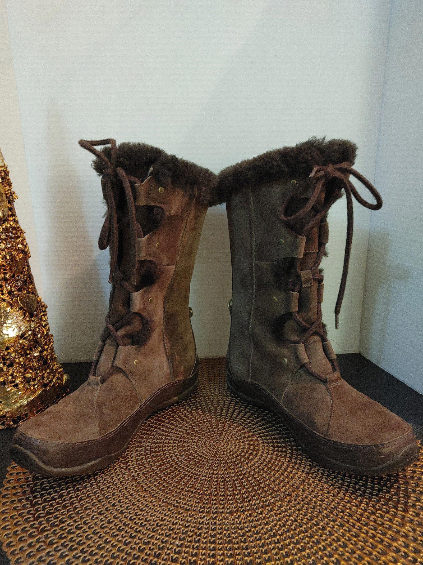 The North Face The North Face Abby III Suede/Leather Faux Fur Boots Size 7 Size US 7 / IT 37 - 4 Thumbnail