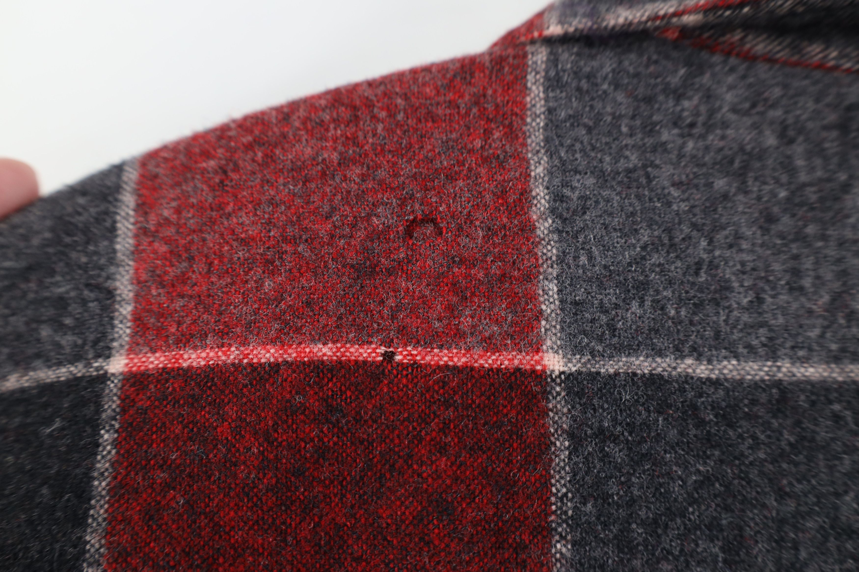 Pendleton Vintage 90s Pendleton Button Shirt Blazer Jacket Red Plaid Size L / US 10 / IT 46 - 11 Thumbnail