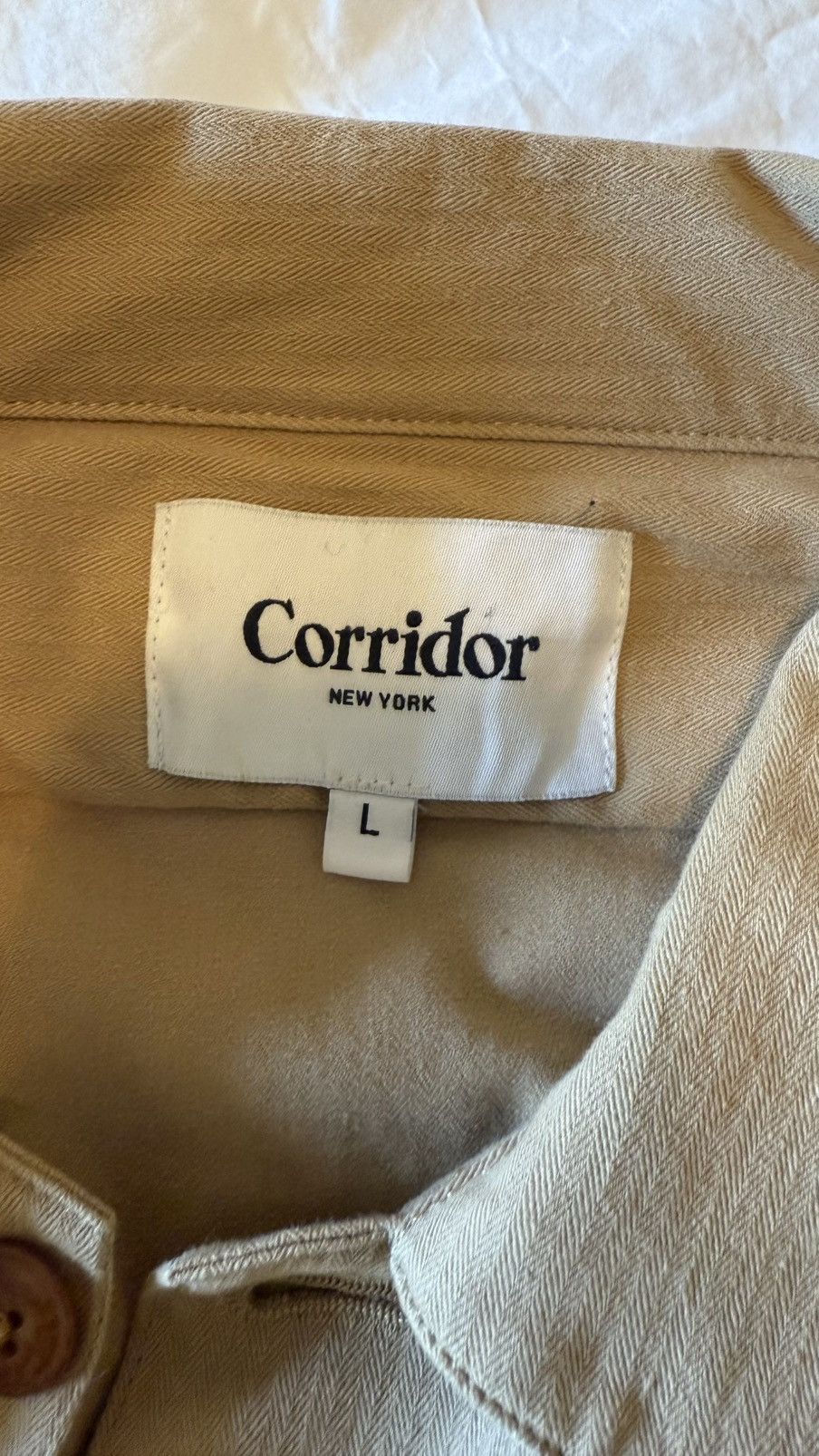 Corridor Corridor Men's Twill Military Jacket in Tan Size US L / EU 52-54 / 3 - 4 Thumbnail