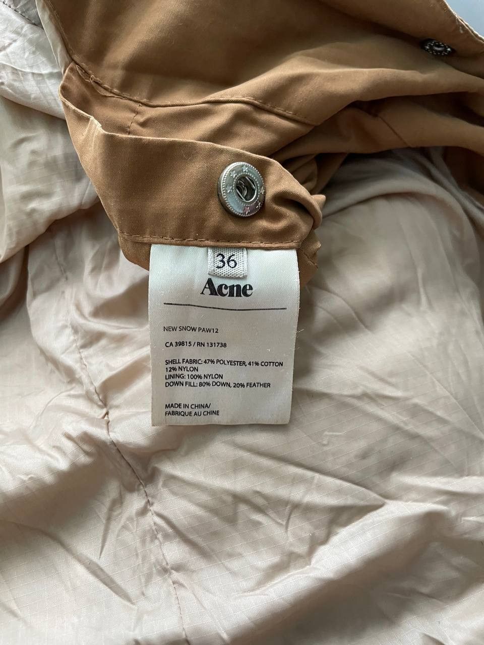 Acne Studios × Designer × Vintage Acne Studios Trench coat down puffer jacket Size XS / US 0-2 / IT 36-38 - 7 Thumbnail