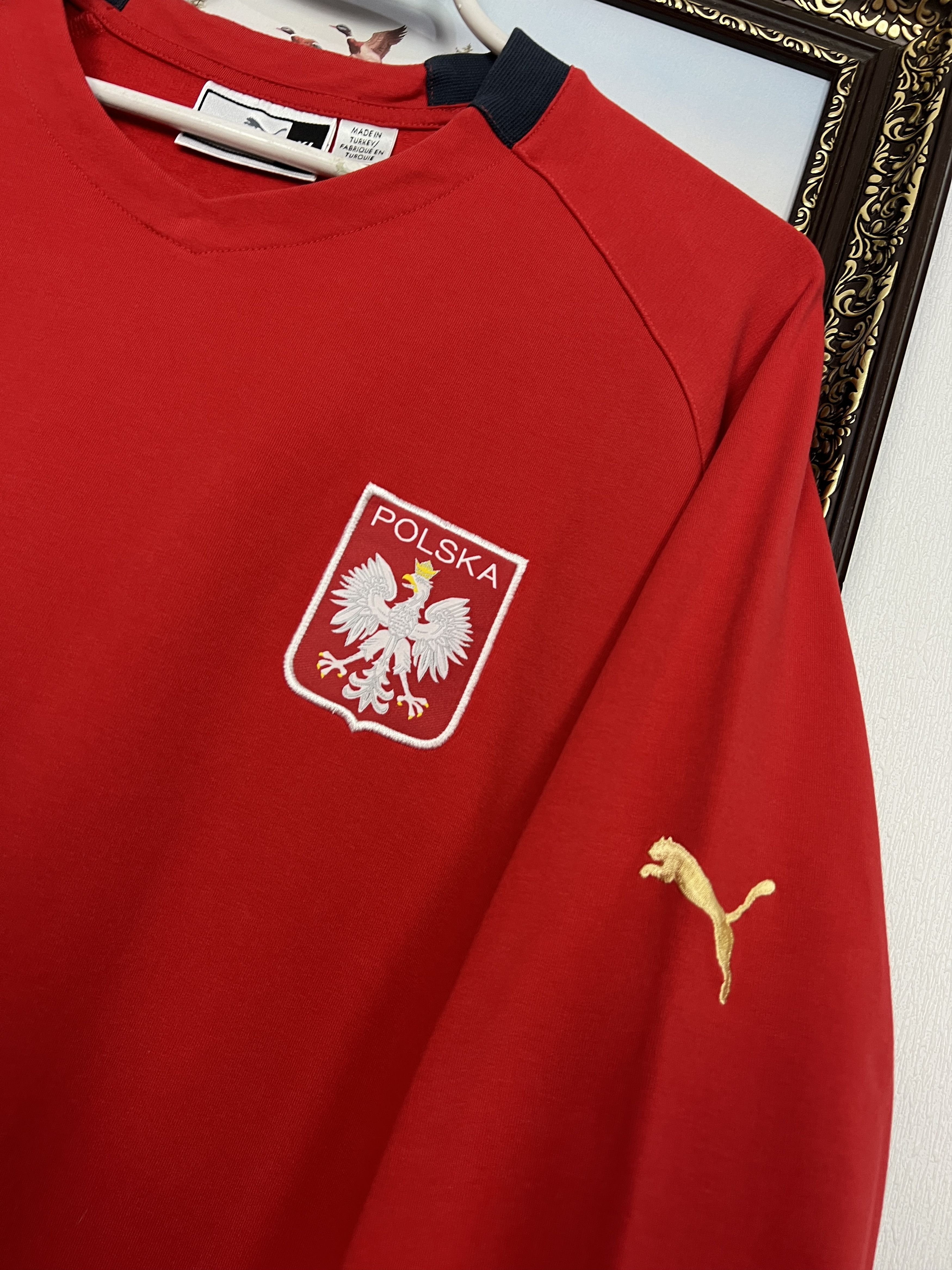 Puma Vintage 2000's Poland Football Sweatshirt Soccer Crewneck Size US XL / EU 56 / 4 - 4 Thumbnail