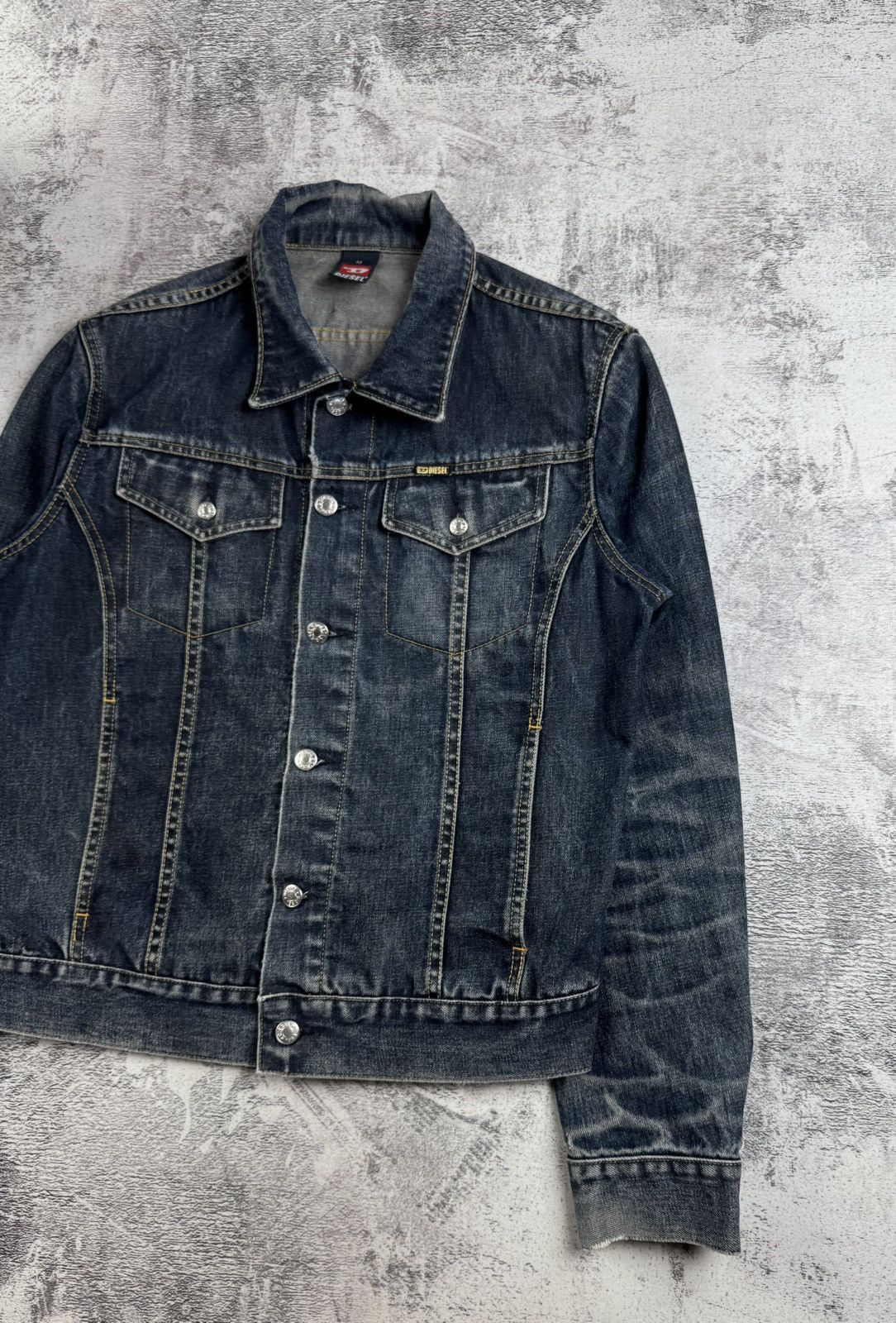 Diesel Diesel Custom 1 of 1 Chess Design Blue Men’s Medium Vintage Denim Jeans Jacket Size US M / EU 48-50 / 2 - 8 Thumbnail