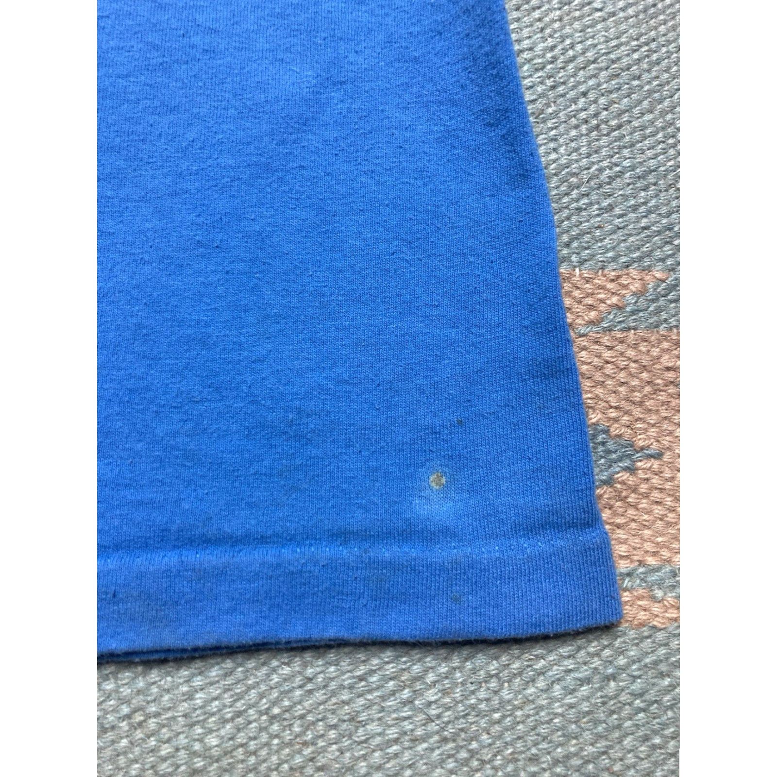 Anvil VINTAGE 90s Tank Top Sleeveless Shirt Marit Lee Kucera Dog Folk Art Animal XL Blue Anvil T-Shirt Mens 90s Sleeveless Size US XL / EU 56 / 4 - 2 Thumbnail