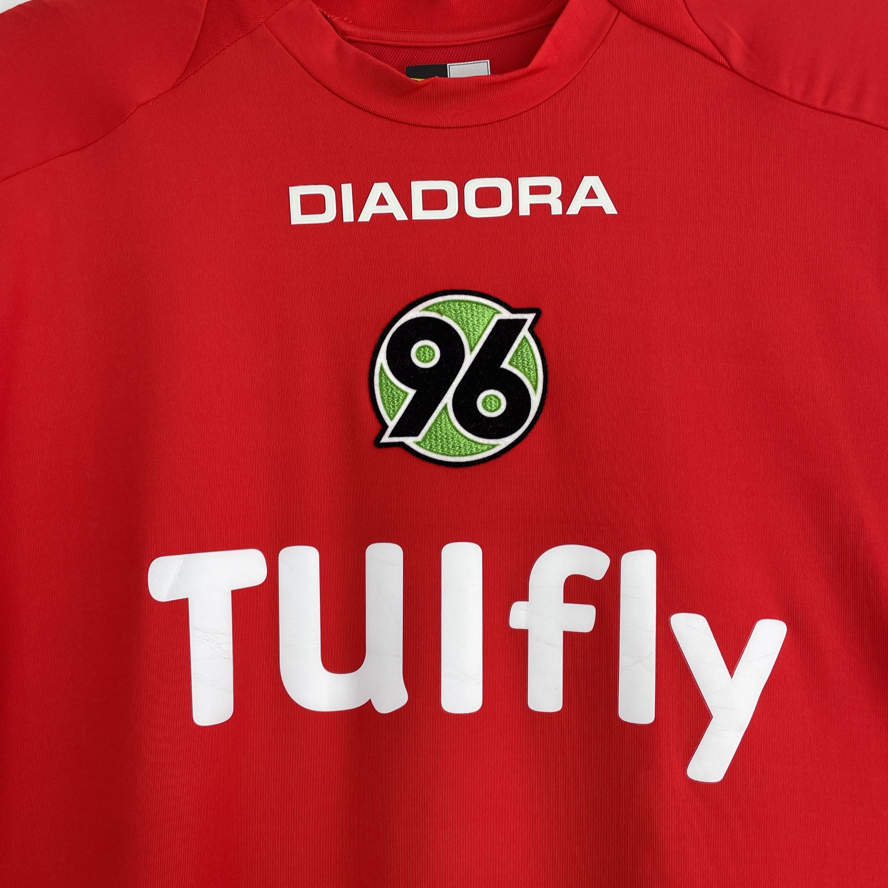 Diadora Vintage Hannover 96 Home Jersey Shirt 2006/2007 Slim Fit Size US XL / EU 56 / 4 - 2 Thumbnail