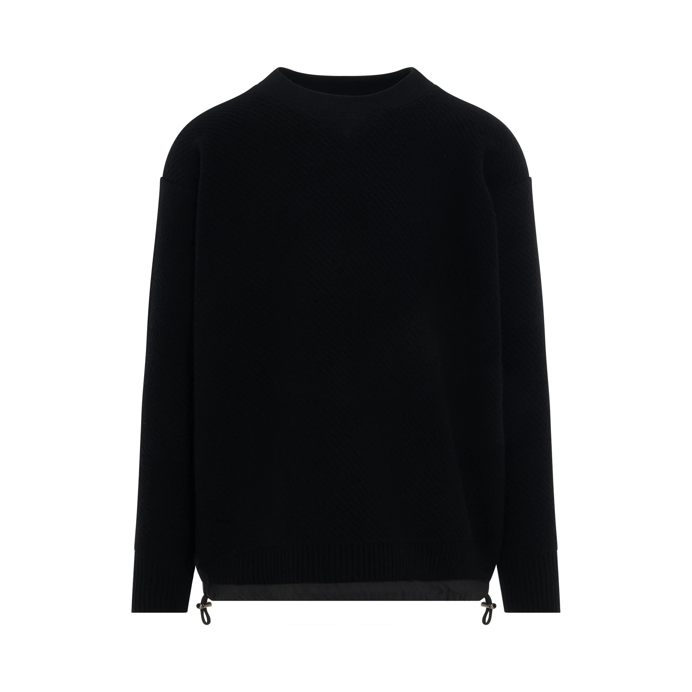 Sacai o1mris0824 Knit Pullover in Black Size US S / EU 44-46 / 1 - 1 Thumbnail