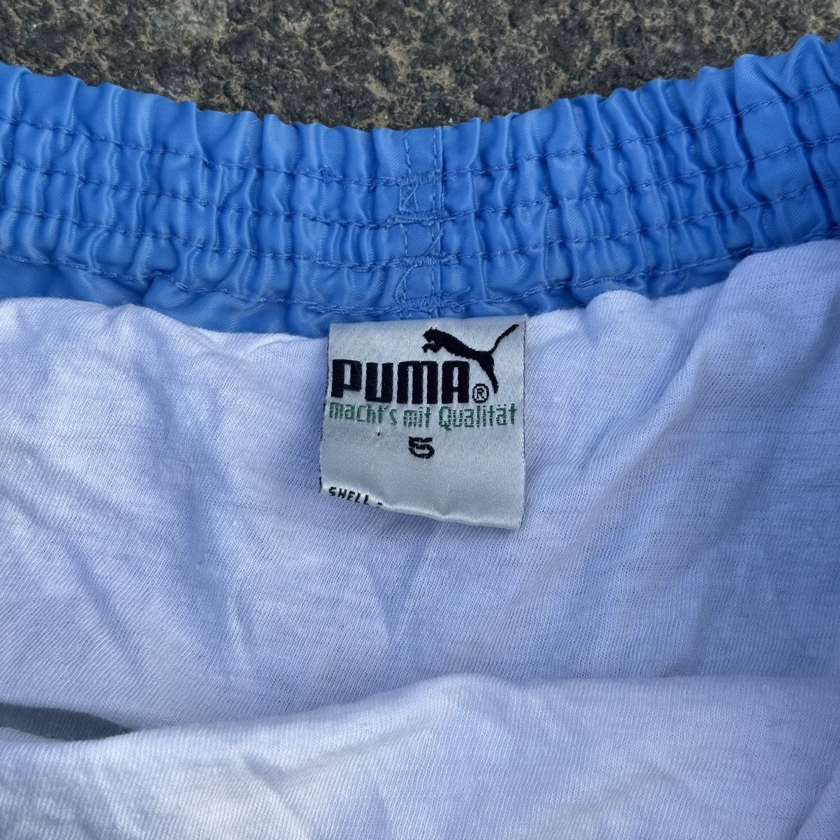 Puma 70s/80s Puma Running Shorts Blue Soccer made in hong kong Size US 33 - 9 Thumbnail