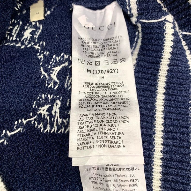 Gucci Gucci Dark blue logo double G full print single-breasted co Size US M / EU 48-50 / 2 - 7 Thumbnail