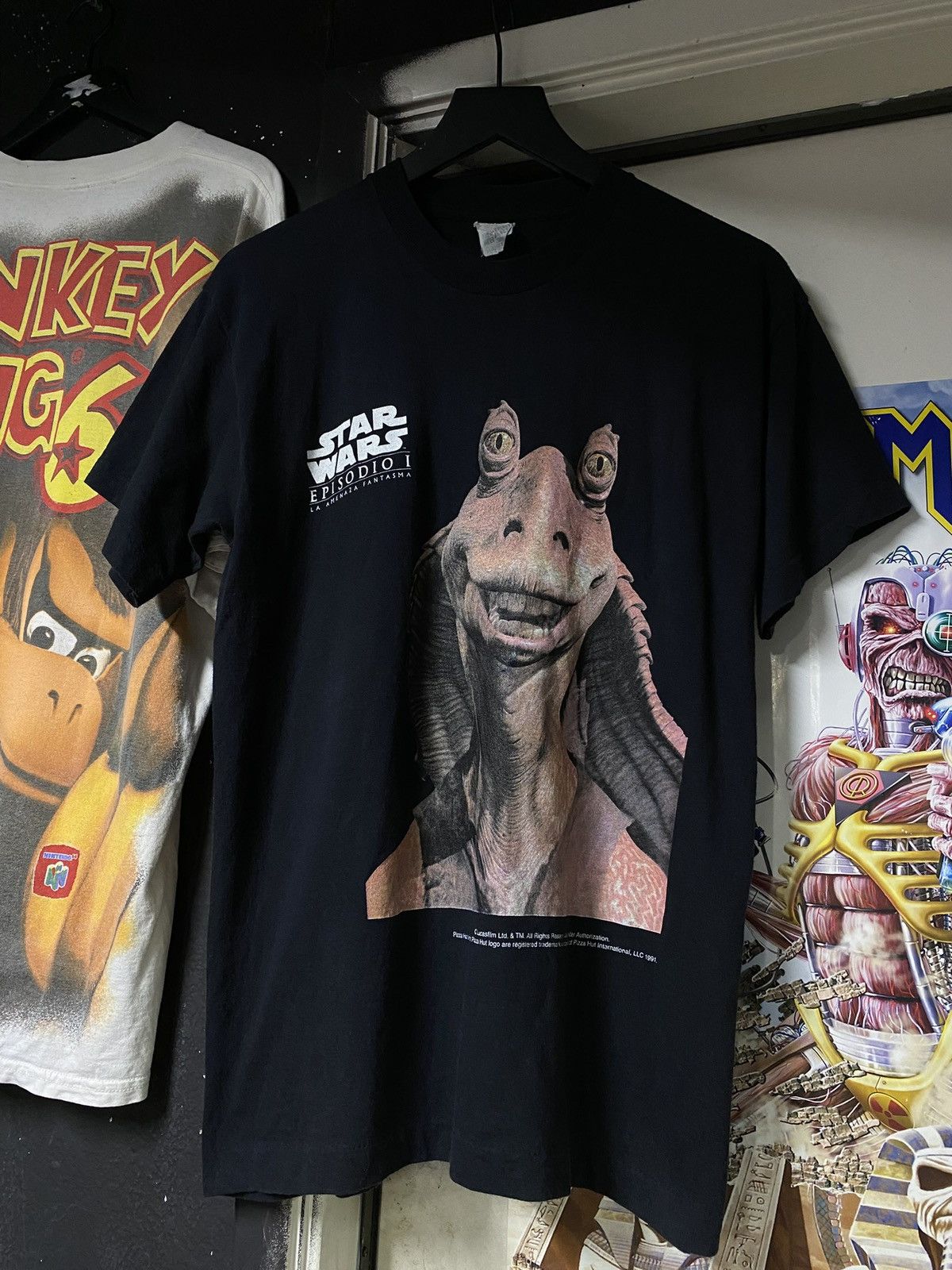 Vintage Vintage 90’s Jar Jar Star Wars Movie T-Shirt Size Medium Size US M / EU 48-50 / 2 - 1 Thumbnail