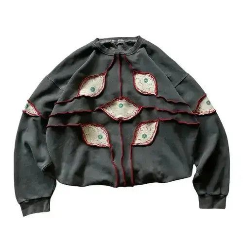 Other Goth Punk Graphic Patchwork Sweater Mens Size US L / EU 52-54 / 3 - 4 Thumbnail