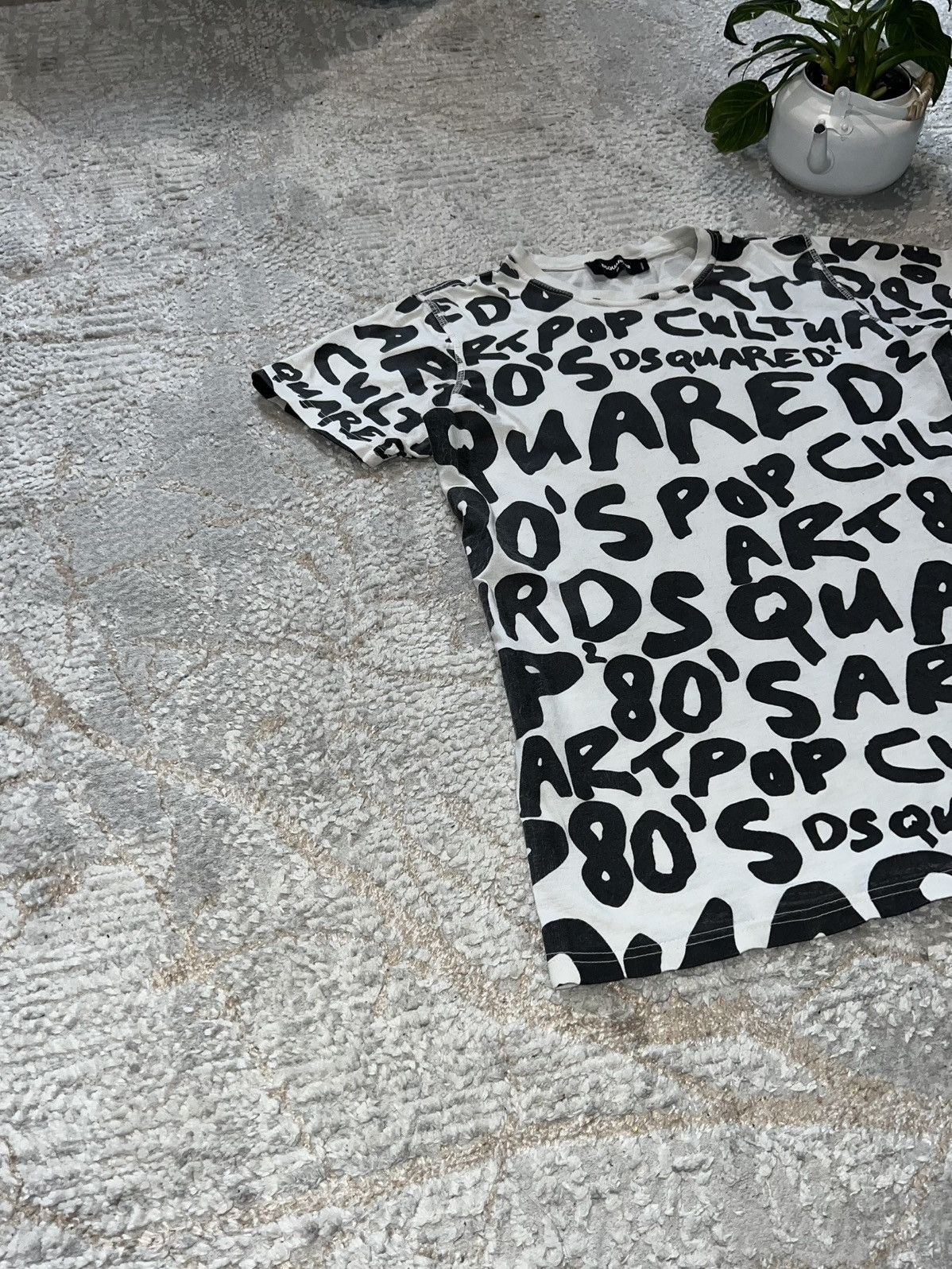 Dsquared2 DSQUARED2 MULTI LOGO T-SHIRT Y2K TEE Size US M / EU 48-50 / 2 - 4 Thumbnail