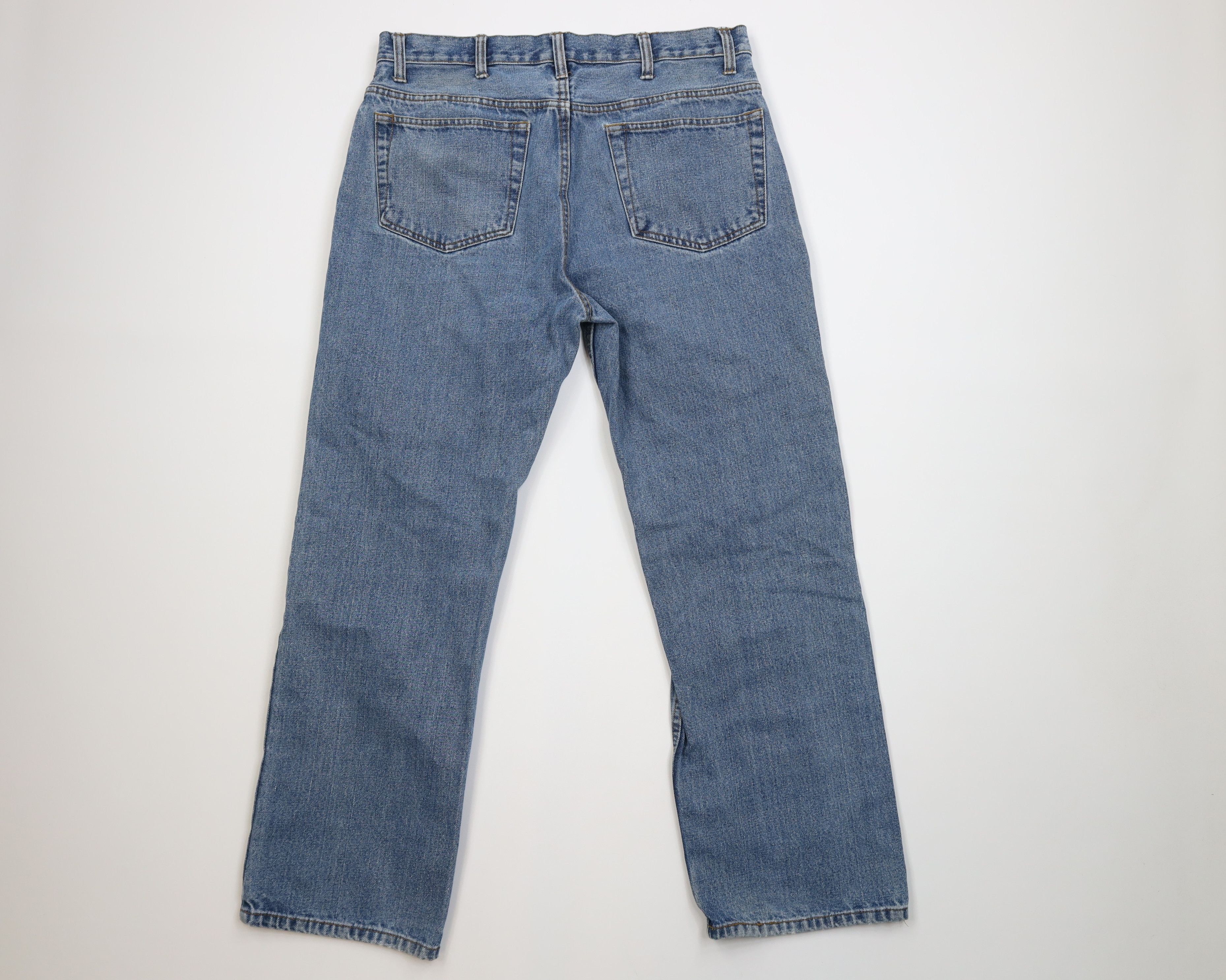 Vintage Vintage 90s Streetwear Wide Leg Denim Jeans Blue Cotton Size US 34 / EU 50 - 10 Thumbnail