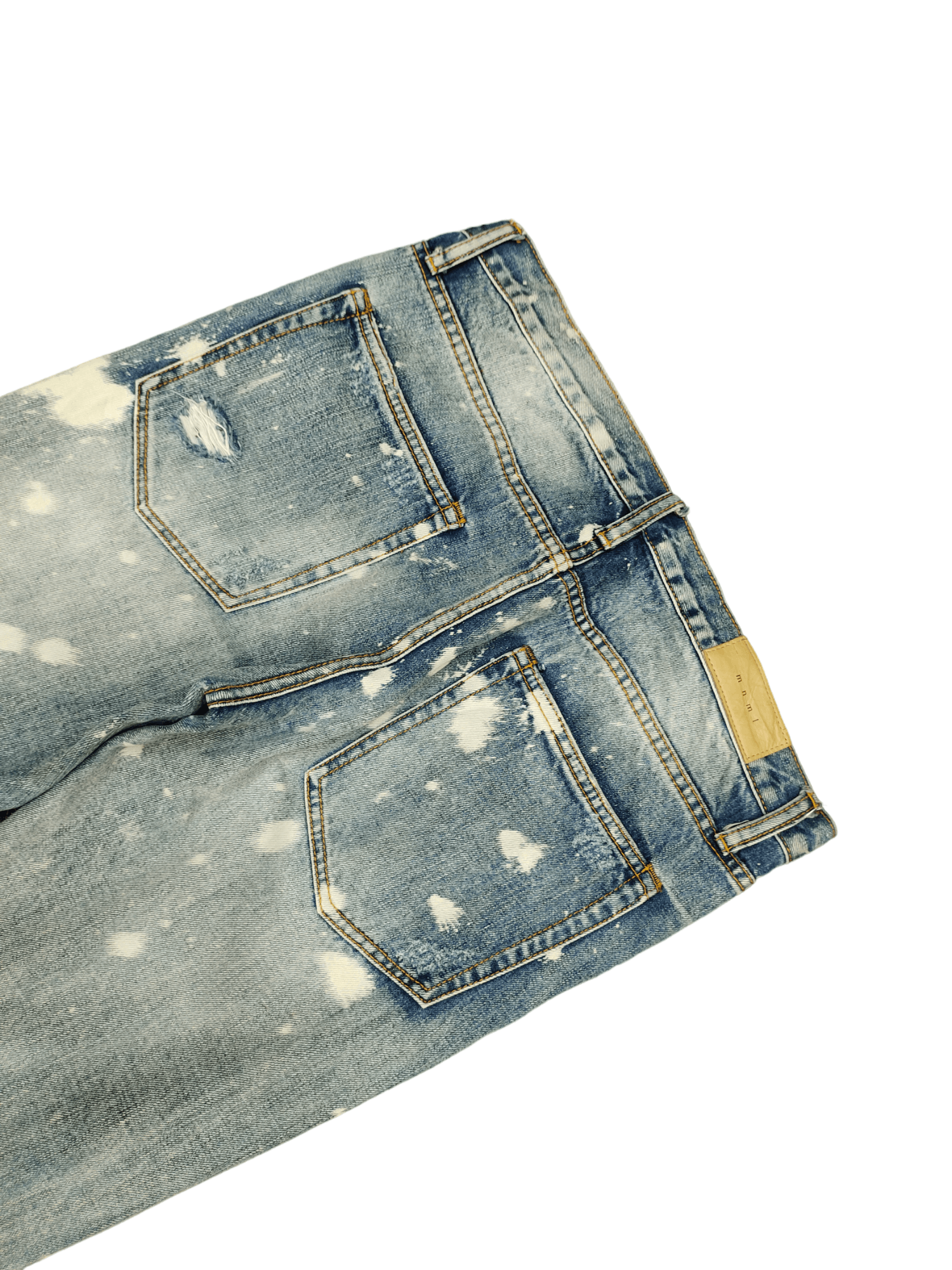 MNML Mnml Bleach Destroy Denim Jeans Skinny Streetwear Size US 34 / EU 50 - 14 Thumbnail
