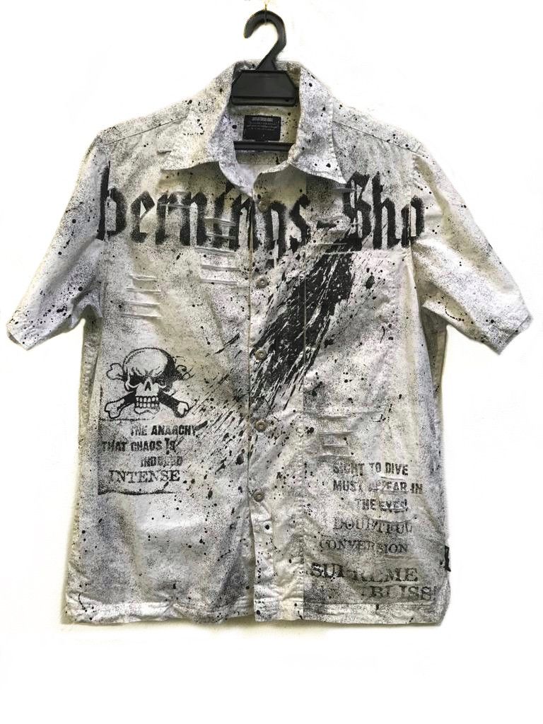 Japanese Brand × Seditionaries Berning Sho Anarchy PUnk Seditionaries Distresed Button Ups Size US M / EU 48-50 / 2 - 1 Thumbnail