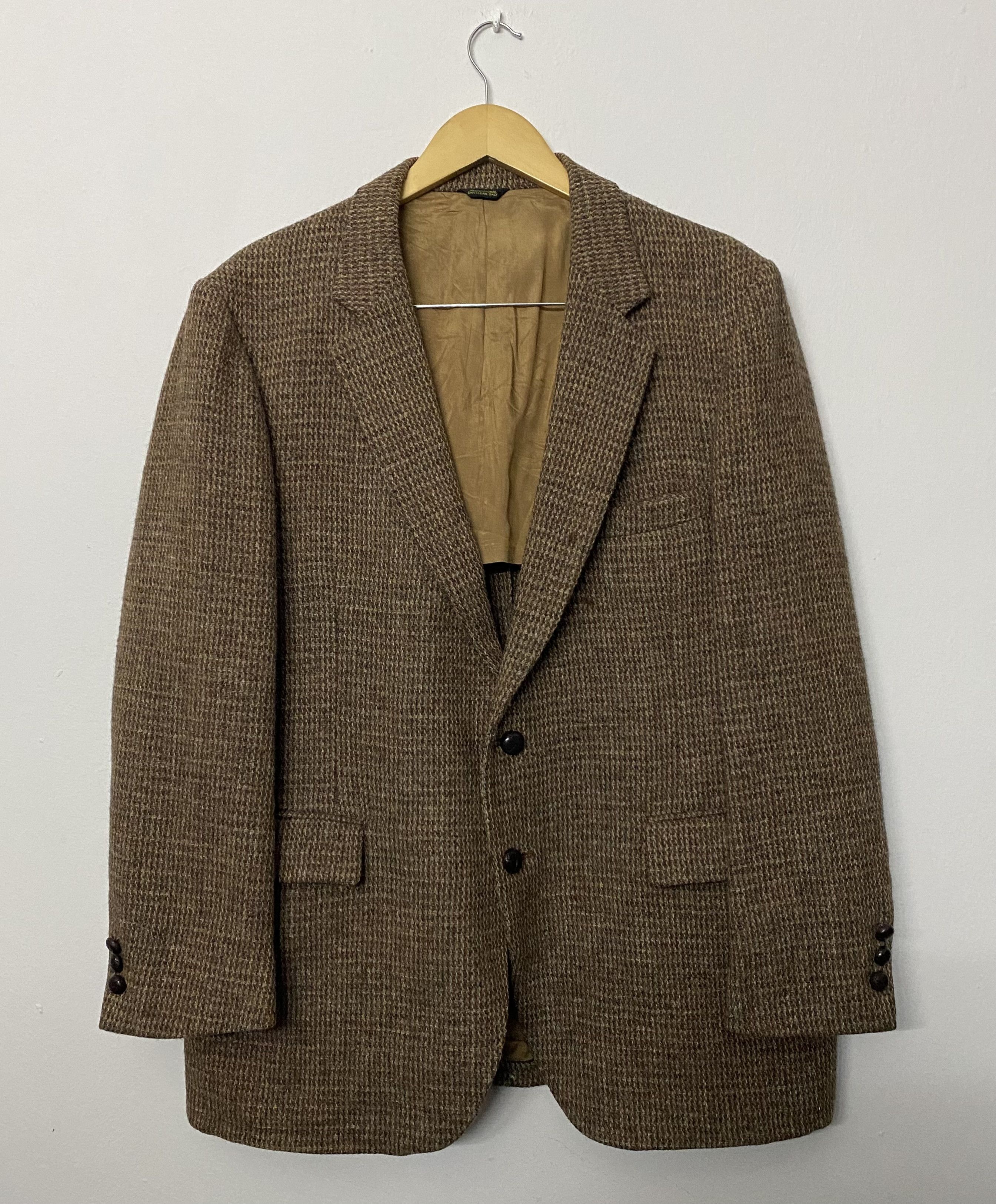 Harris Tweed Vintage Harris Tweed 100% Pure Scottish Wool Blazer Jacket Size US L / EU 52-54 / 3 - 1 Thumbnail