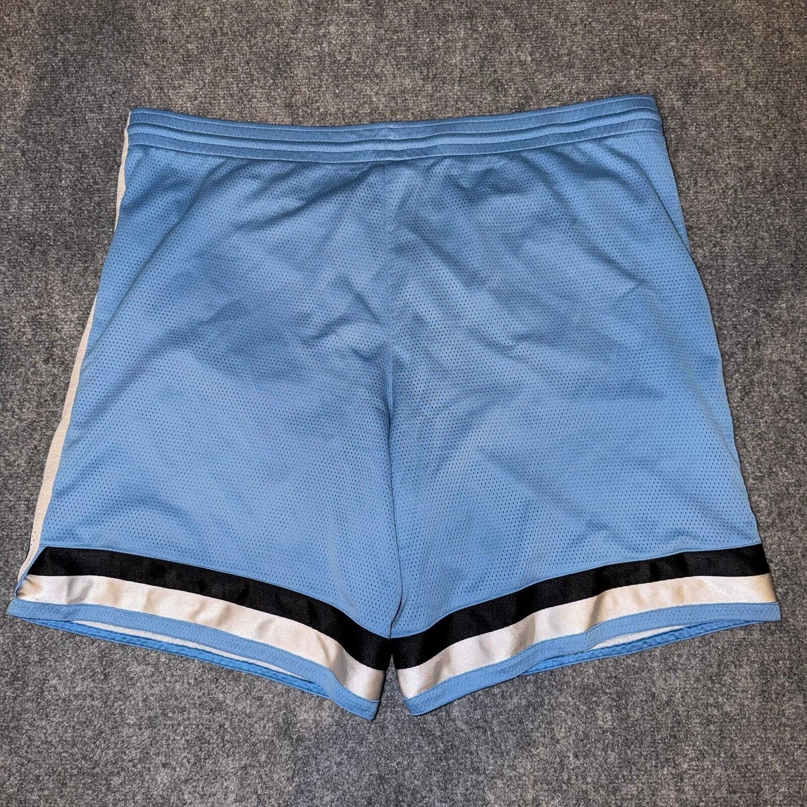 Nike Nike Grey Tag Baby Blue Baggy Mesh Hoop Shorts Mens 2XL Size US 40 / EU 56 - 4 Thumbnail