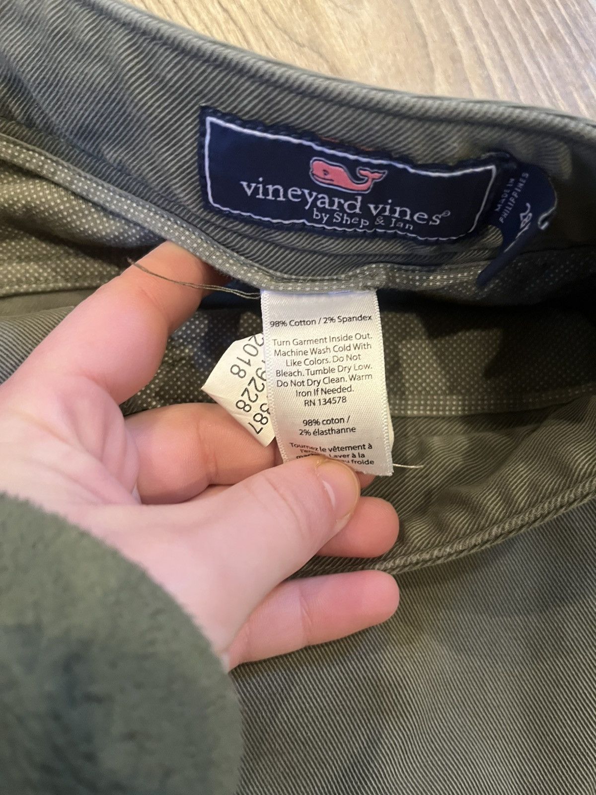 Vineyard Vines Vineyard Vines Men’s Size 28x30 Green 5 Pocket Pants Cotton Size US 28 / EU 44 - 4 Thumbnail