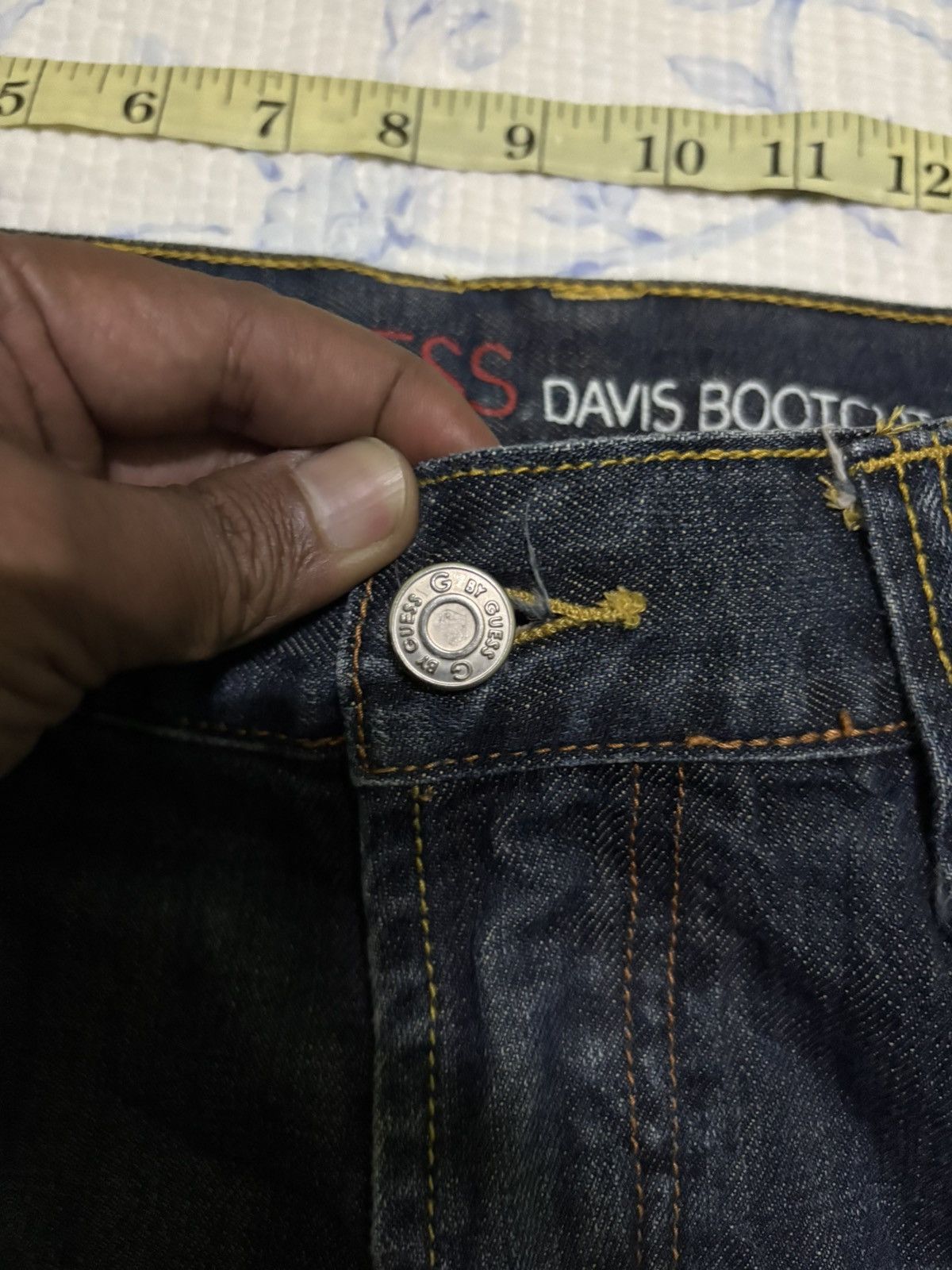 Guess G By Guess Davis Bootcut Streetwear Flared Denim Size US 35 - 14 Thumbnail