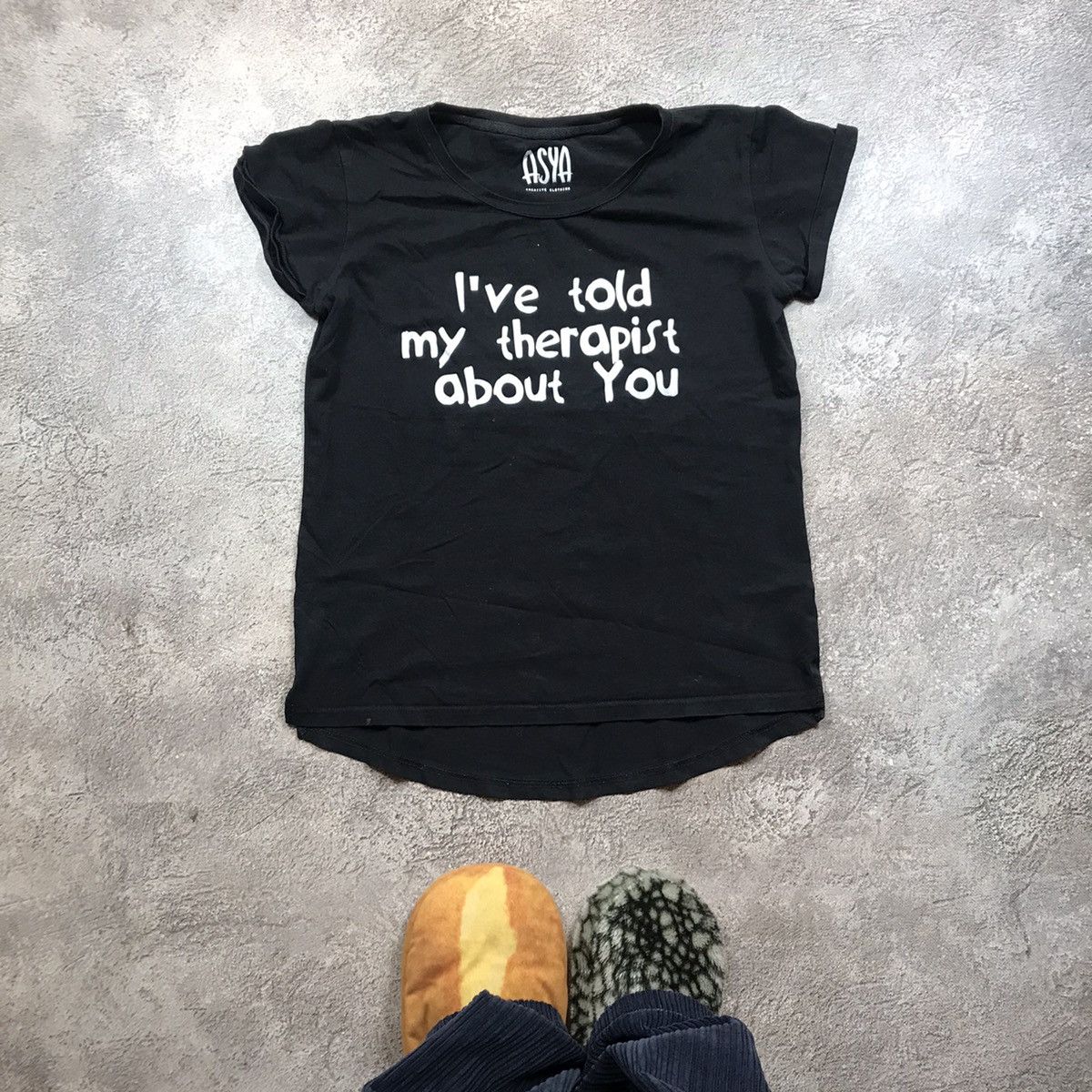 Vintage Vintage Y2K Graphic Tee Therapist Humor Indie Streetwear L Size L / US 10 / IT 46 - 1 Thumbnail