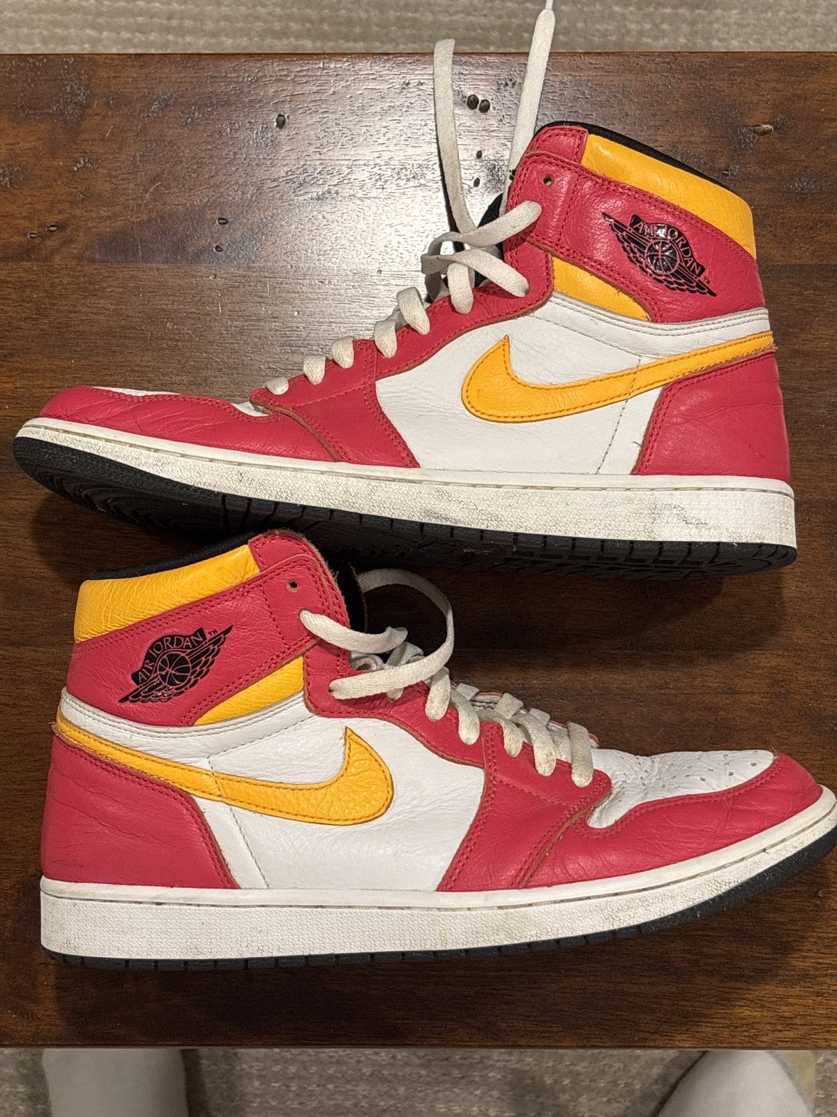 Jordan Brand × Nike Jordan 1 Low OG Bright Red Fusion Size US 12 / EU 45 - 2 Thumbnail