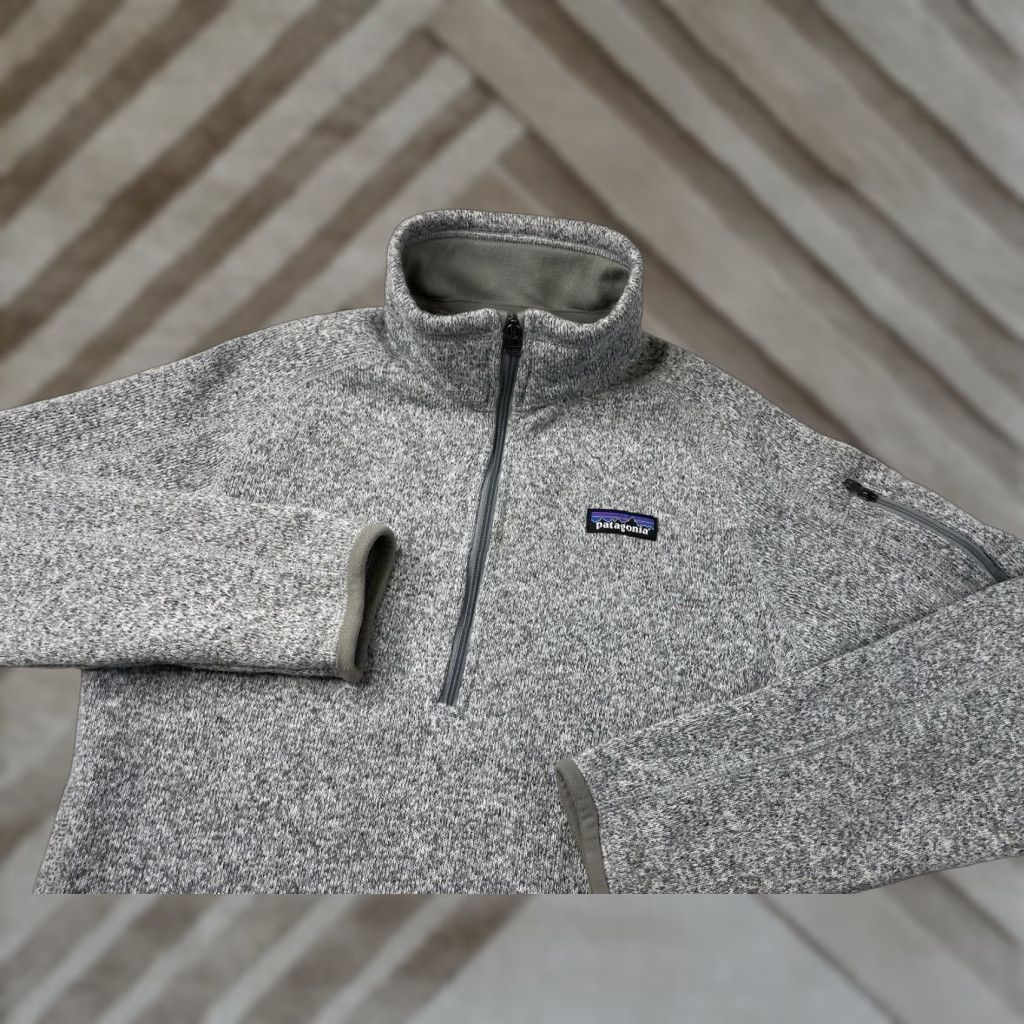 Patagonia Patagonia Women’s Better Sweater Jacket M Gray 1/4 Zip All Seasons Lightweight Recycled Polyester Manmade Packable Birch Gray Size M / US 6-8 / IT 42-44 - 1 Thumbnail
