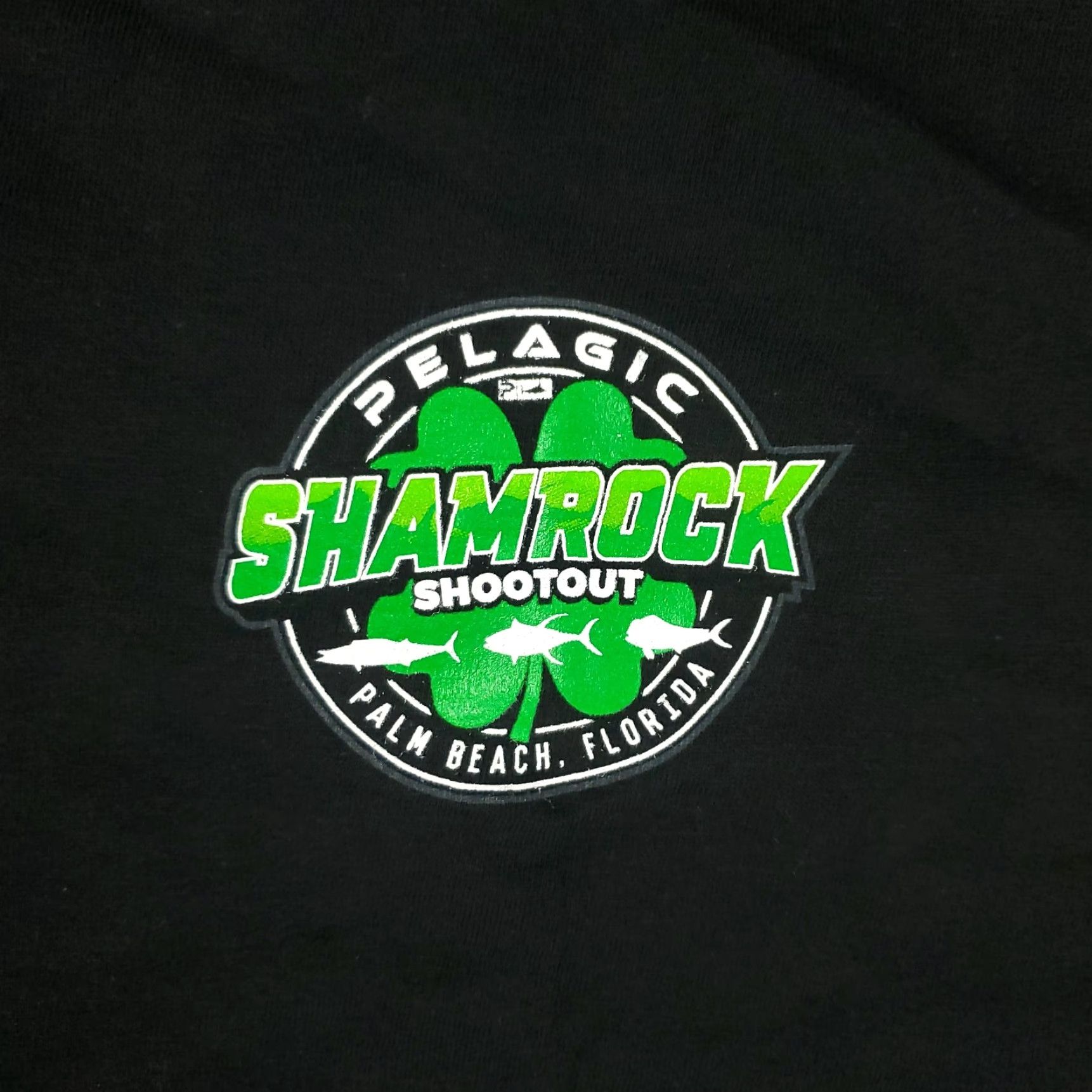 Vintage Pelagic T Shirt Mens Size 2XL Black Palm Beach Shamrock Graphic Long Sleeve Shirt Mens Classic Modern Sports American Size US XXL / EU 58 / 5 - 2 Thumbnail