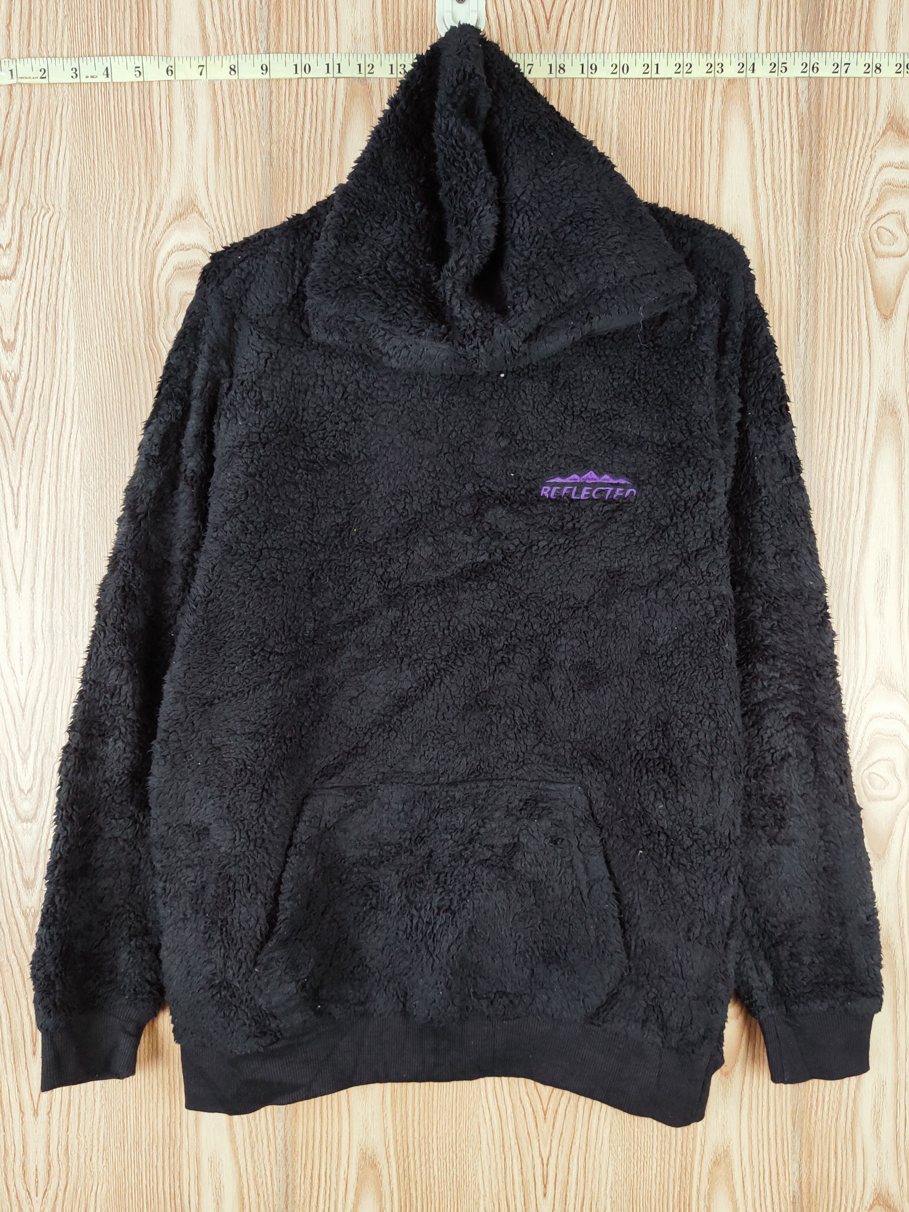 Bershka × Vintage Rare 🔥 Bershka Black Fur Mohair Hoodie Sweatshirts Size US M / EU 48-50 / 2 - 1 Thumbnail