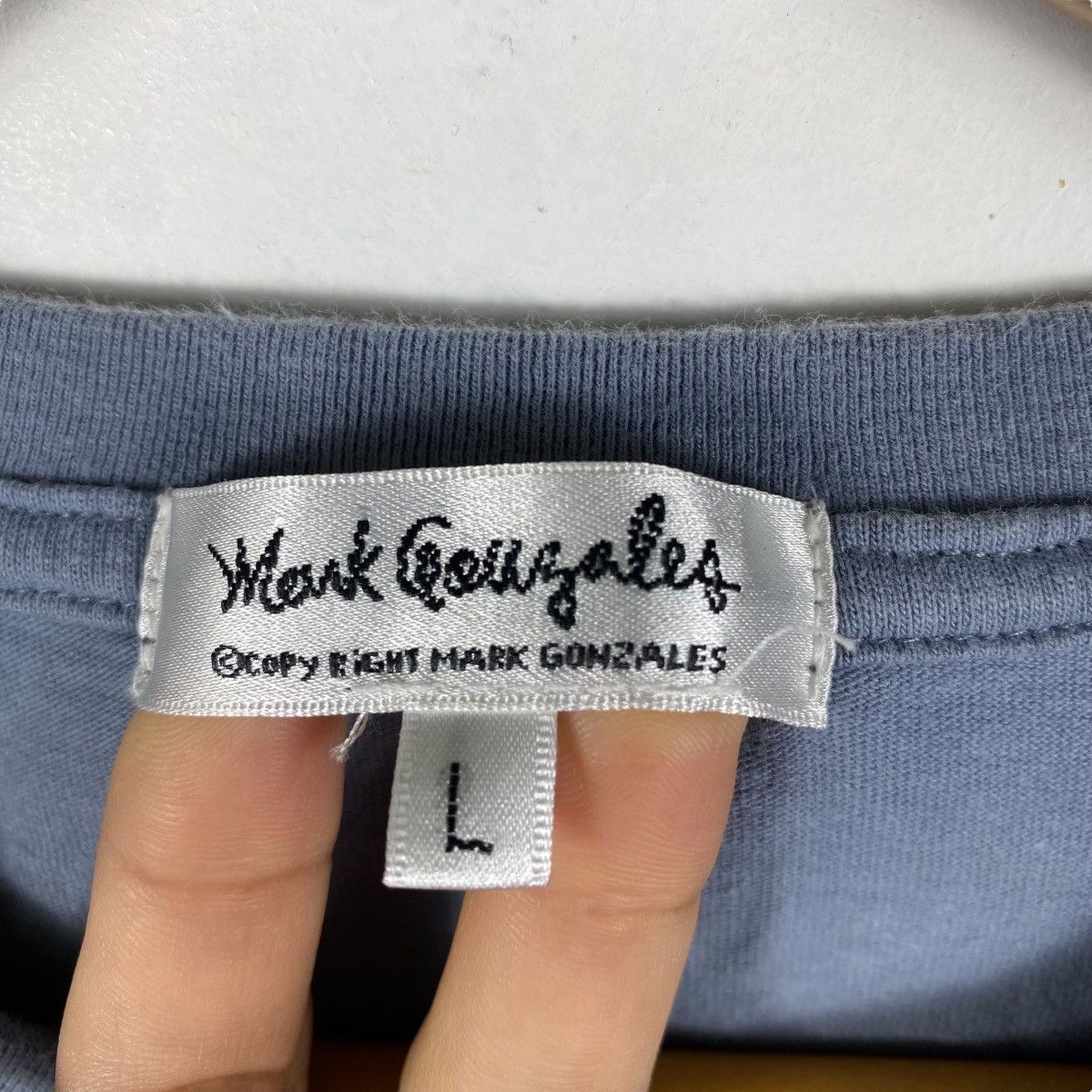 Japanese Brand MARK GONZALES Middle Finger Graphic Longsleeve Tee Shirt Size US L / EU 52-54 / 3 - 6 Thumbnail