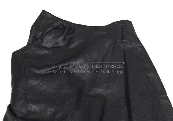 Comme des Garcons Comme Des Garcons size M Black vintage design half skirt Size 23" - 4 Thumbnail
