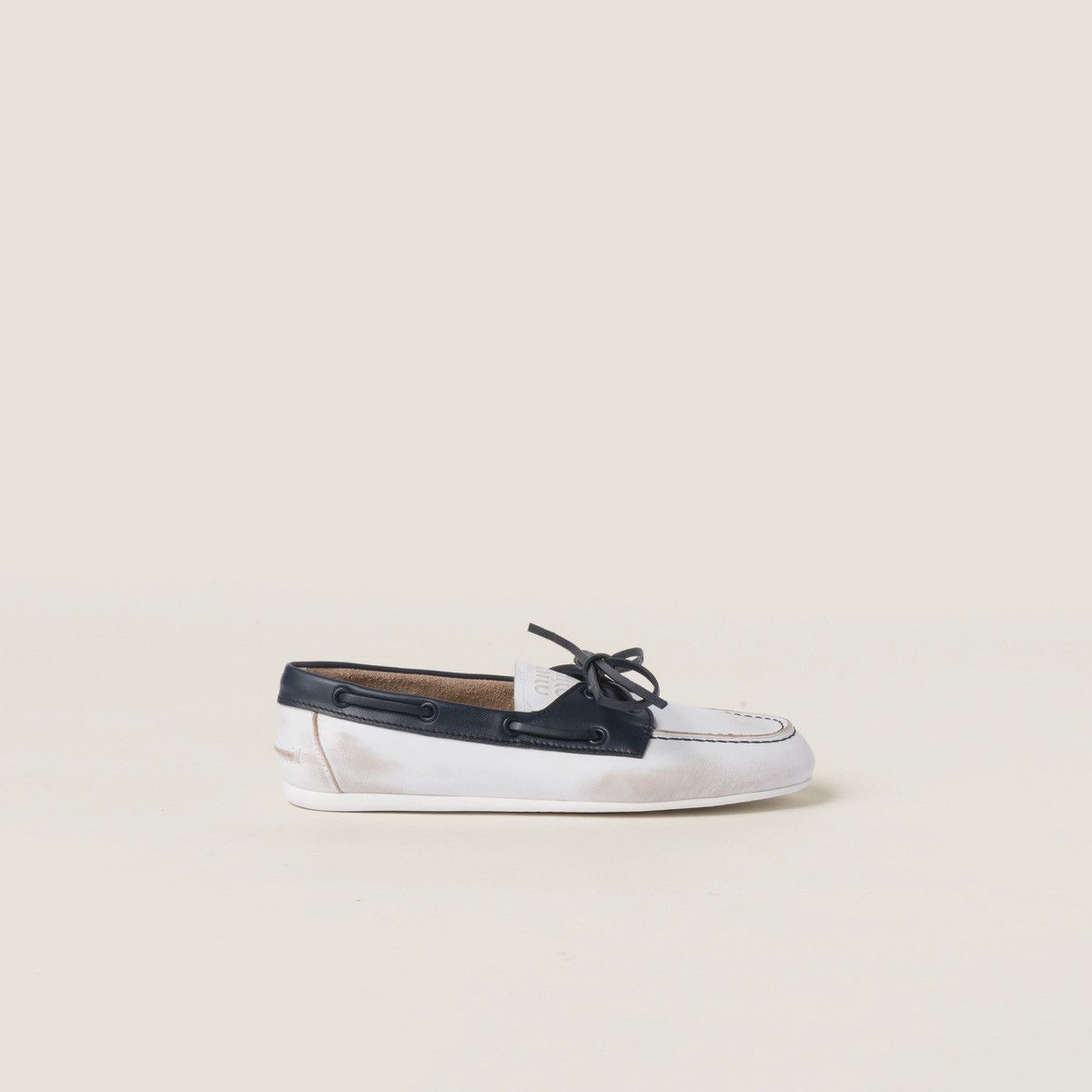 Miu Miu Miu Miu Unlined bleached Leather Loafers Size US 7 / IT 37 - 3 Thumbnail