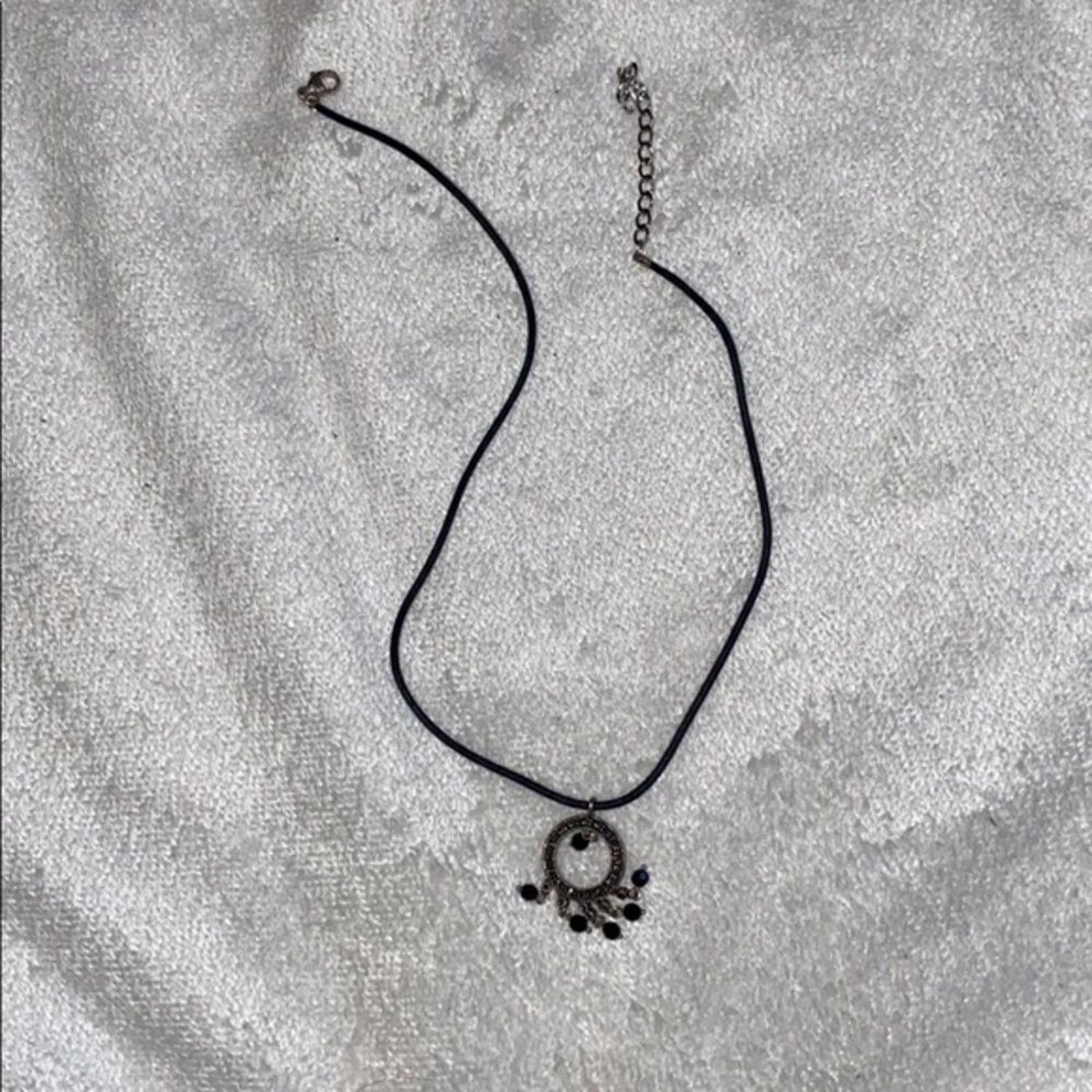 Other Black Leather Cord Pendant Necklace | Sz OS Size ONE SIZE - 3 Thumbnail