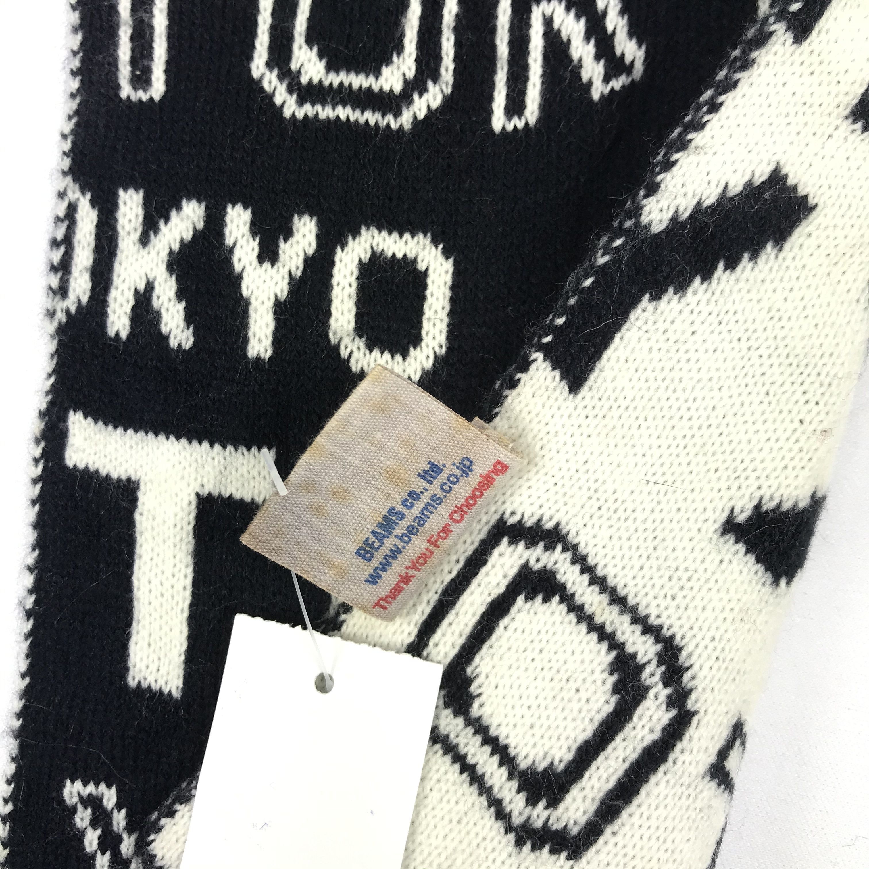 Beams Plus Vintage Y2K Beams Scarf Muffler Knitted Wool Scarves Size ONE SIZE - 3 Thumbnail