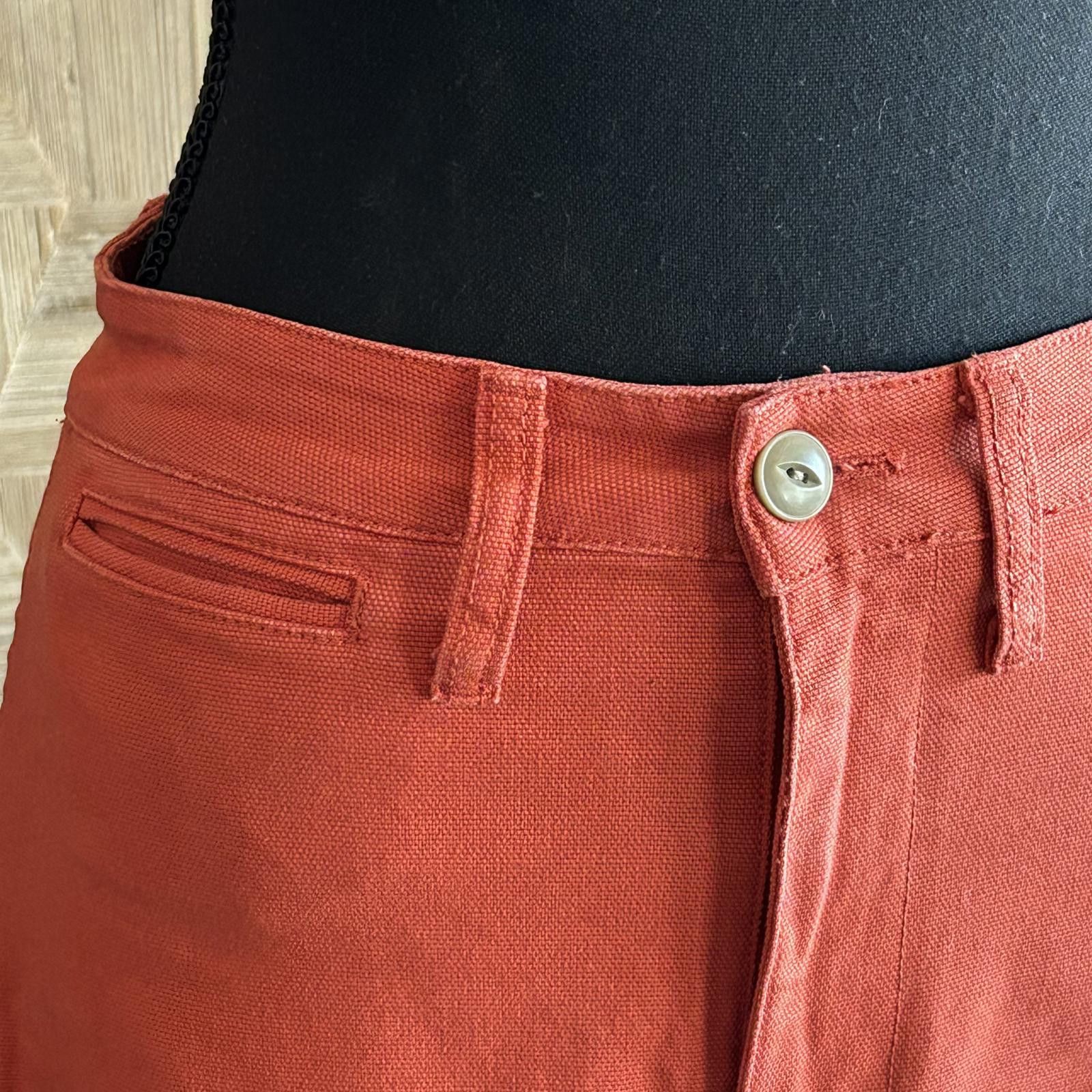 Madewell Madewell Womens Jeans Sz 24 Burnt Orange Wide Leg Crop Size 24" / US 00 / IT 34 - 4 Thumbnail
