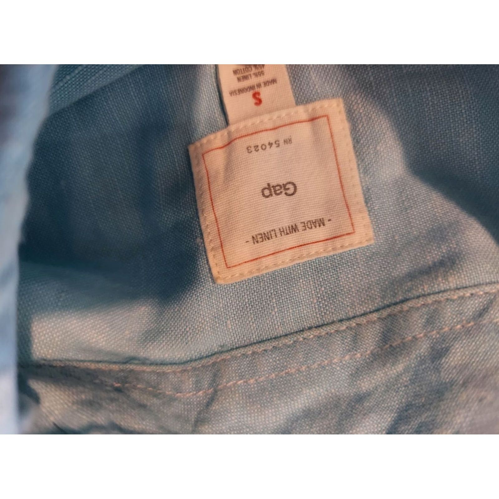 Gap Womens Gap Linen Dress Shirt S Small Blue Button-Up Long Sleeve Womens Blue Linen Shirt Dress S Small Gap Button-Up XL? Size S / US 4 / IT 40 - 4 Thumbnail