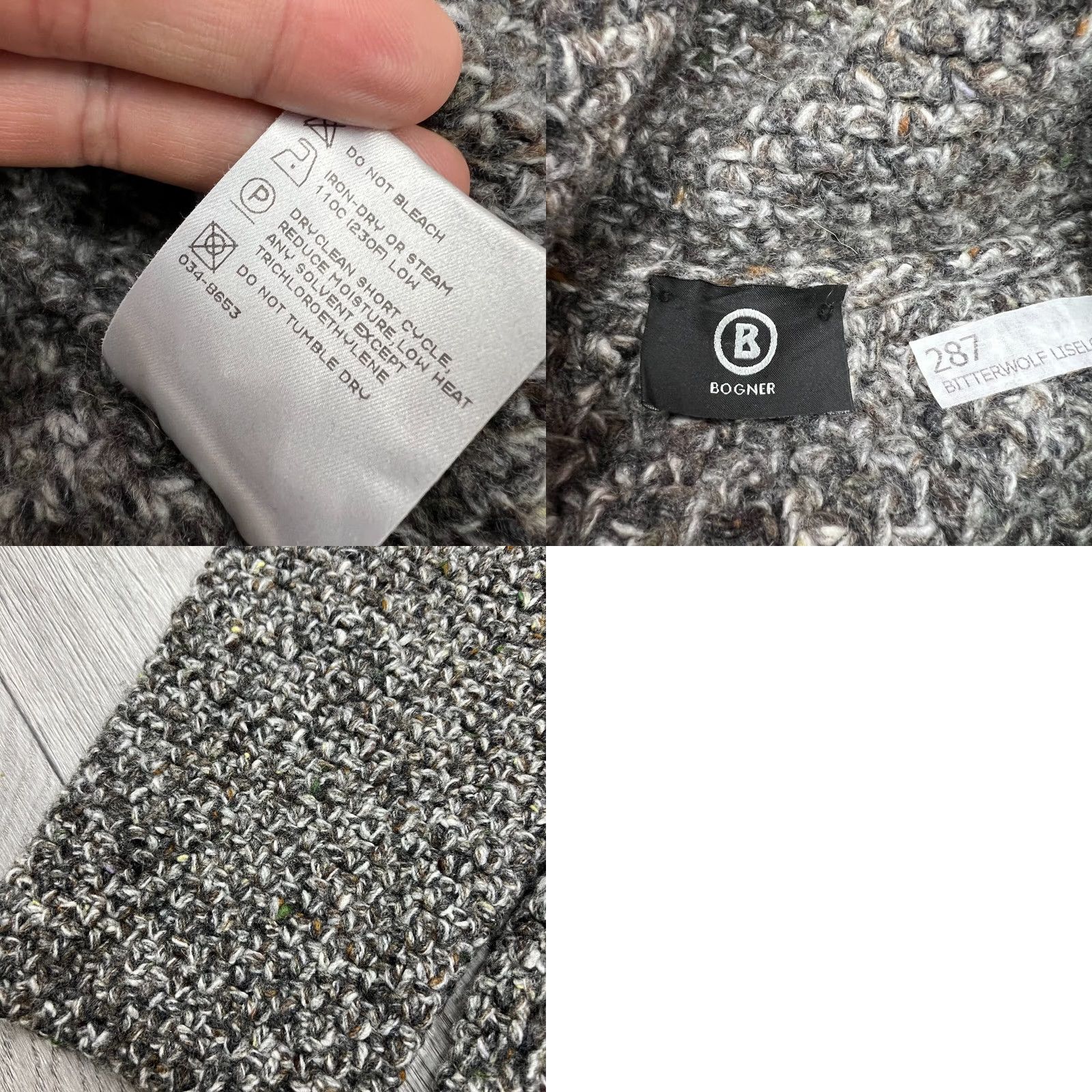 Bogner Bogner Jacket Women US 12 Knit Wool Cashmere Multicolor Long Sleeve Coat Style Bagnoer? Size XL / US 12-14 / IT 48-50 - 8 Thumbnail