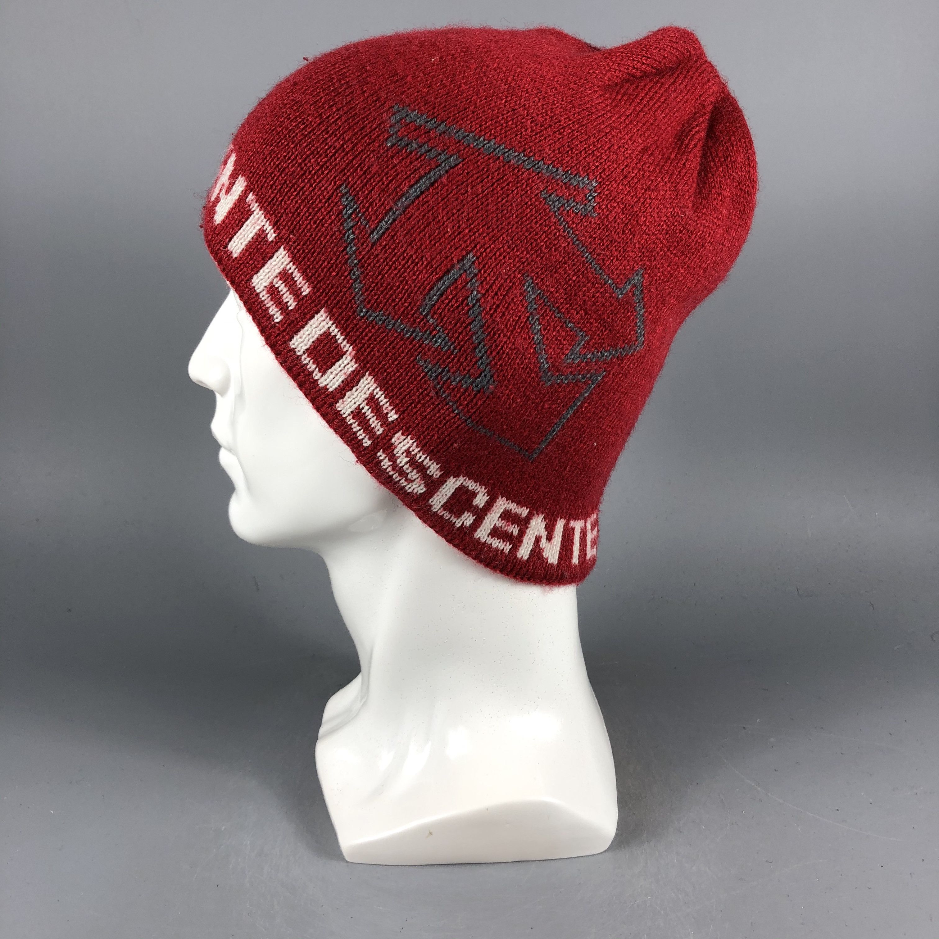 Descente × Vintage Descente Spellout Beanie Snow Hat Snow Cap -D1012 Size ONE SIZE - 1 Thumbnail